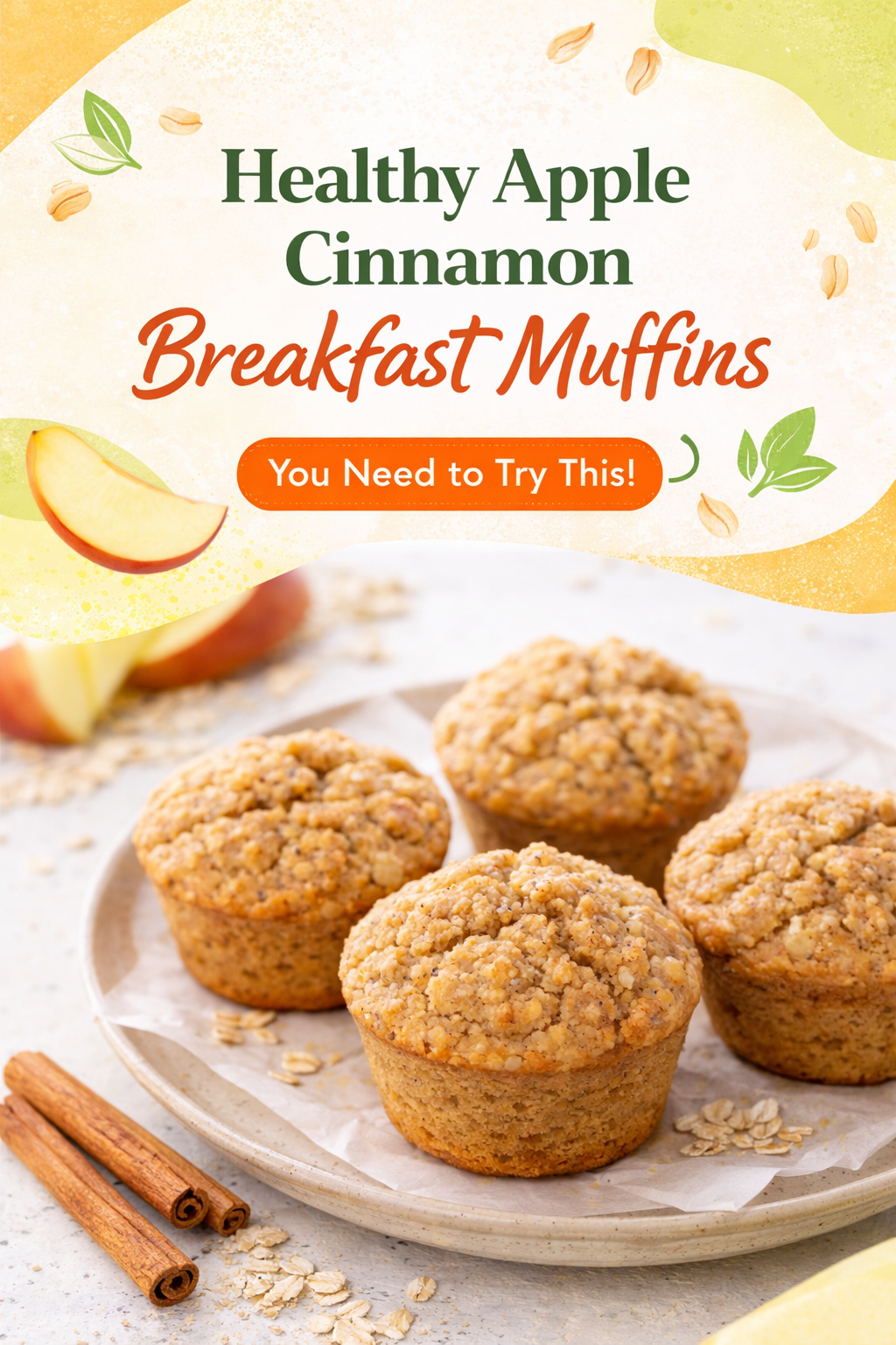 Apple Cinnamon Morning Muffins