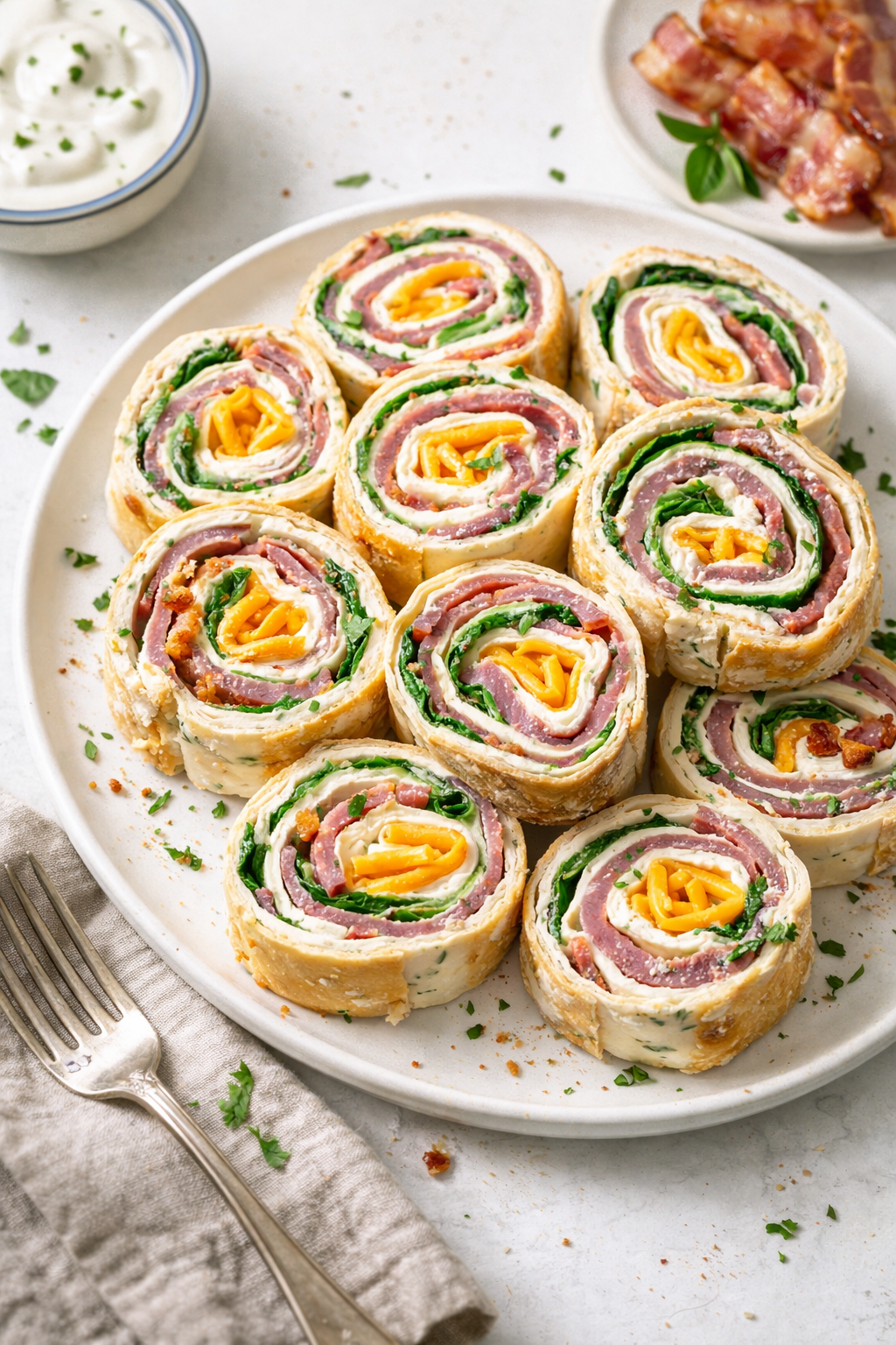 Bacon Ranch Pinwheel Appetizers for Easy Parties