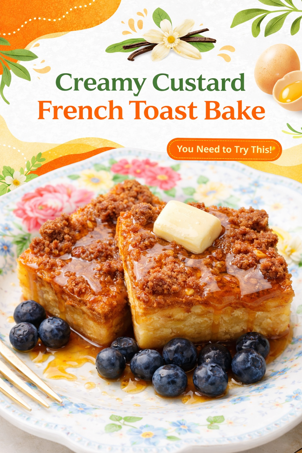 Baked Custard French Toast Casserole