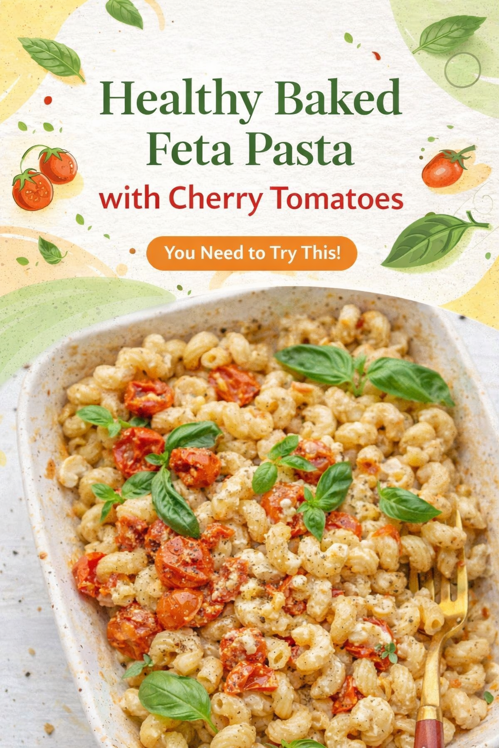 Baked Feta Pasta with Roasted Tomatoes