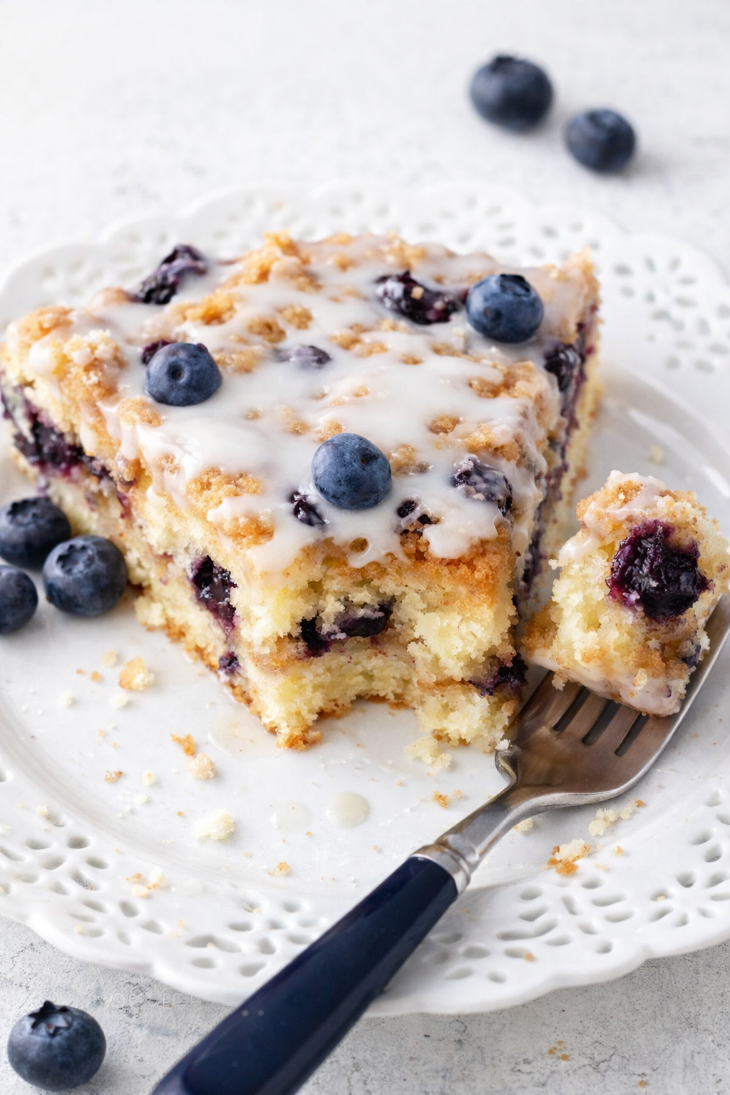 Blueberry Streusel Morning Cake