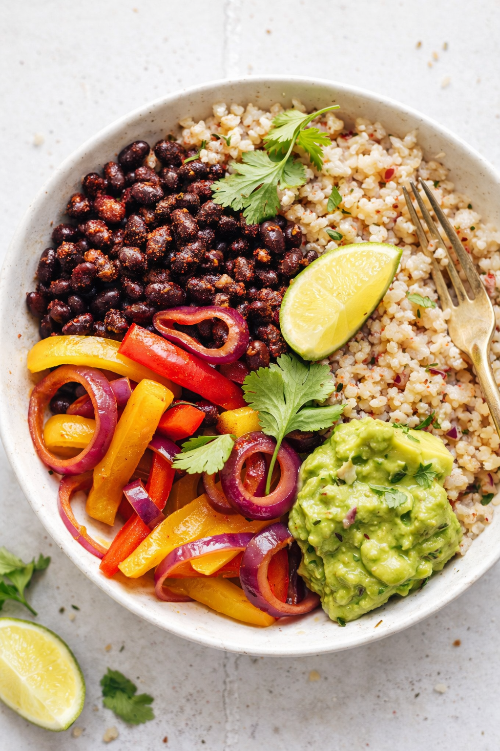 Cauliflower Rice Vegetarian Burrito Bowls