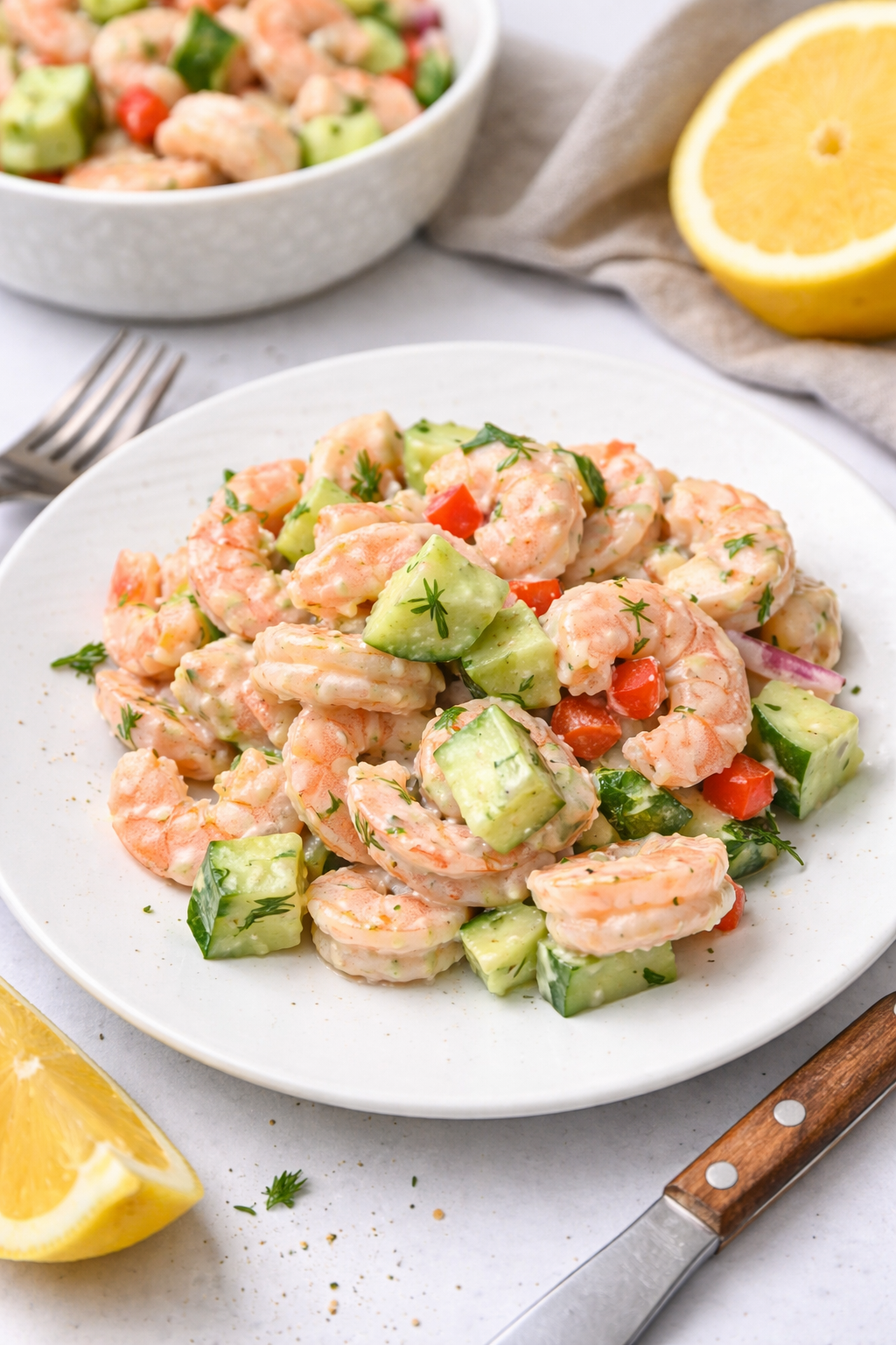 Chilled Cucumber and Shrimp Delight