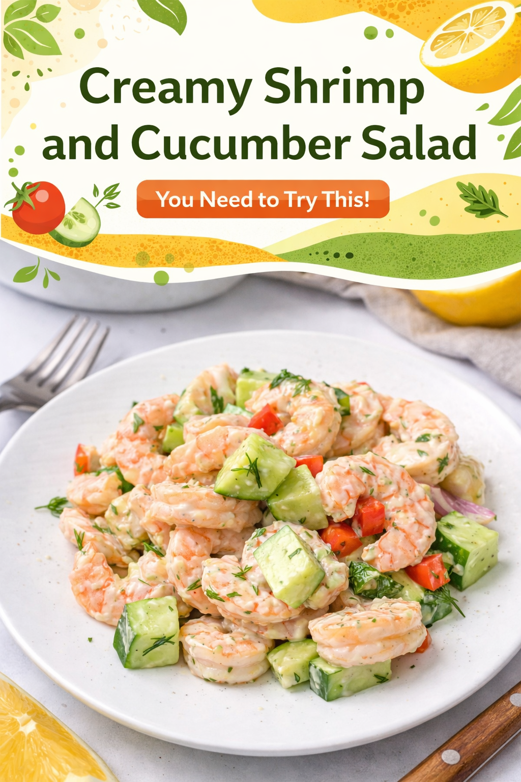 Chilled Cucumber and Shrimp Delight