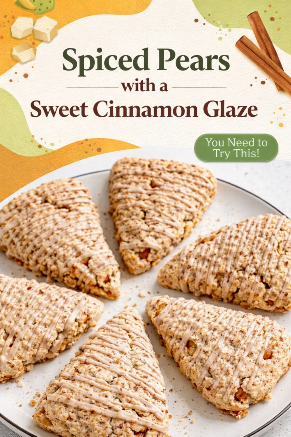 Cinnamon Glazed Spiced Pears