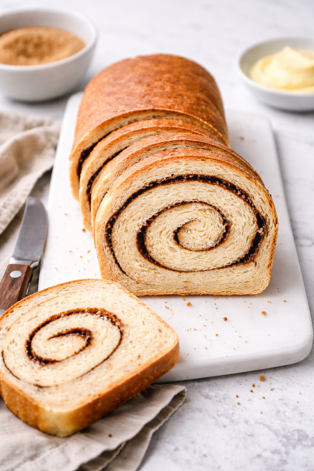 Cinnamon Swirled Homemade Loaf