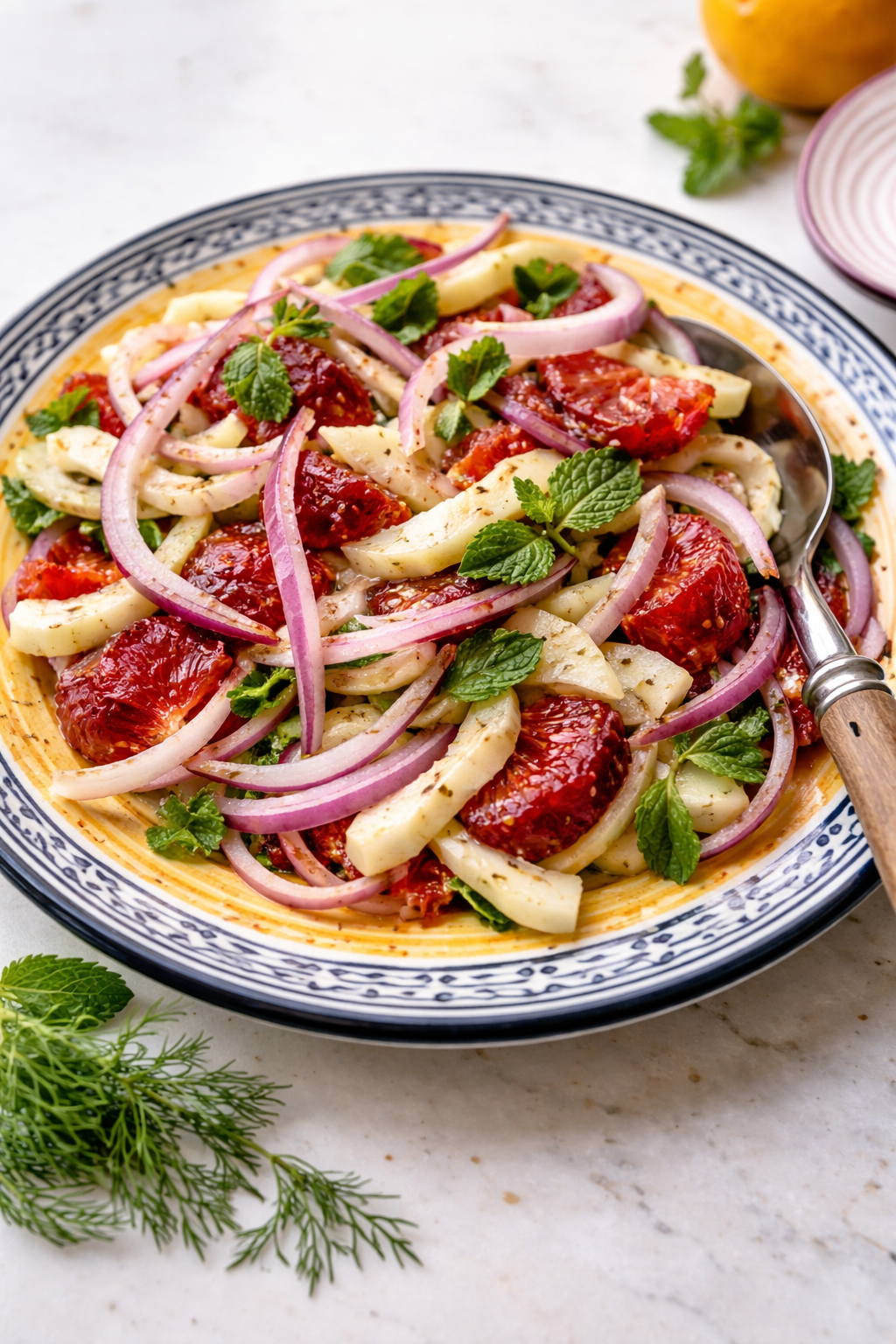 Citrus Fennel and Red Onion Salad