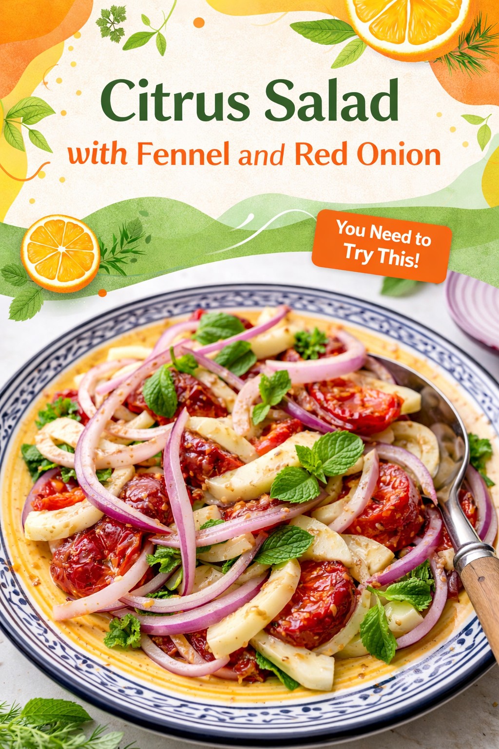 Citrus Fennel and Red Onion Salad