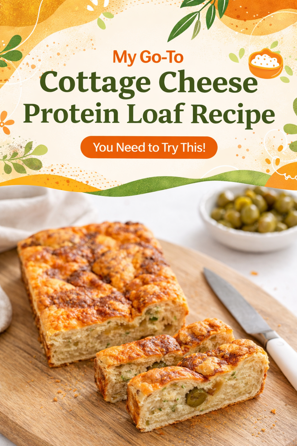 Cottage Cheese Protein Bread