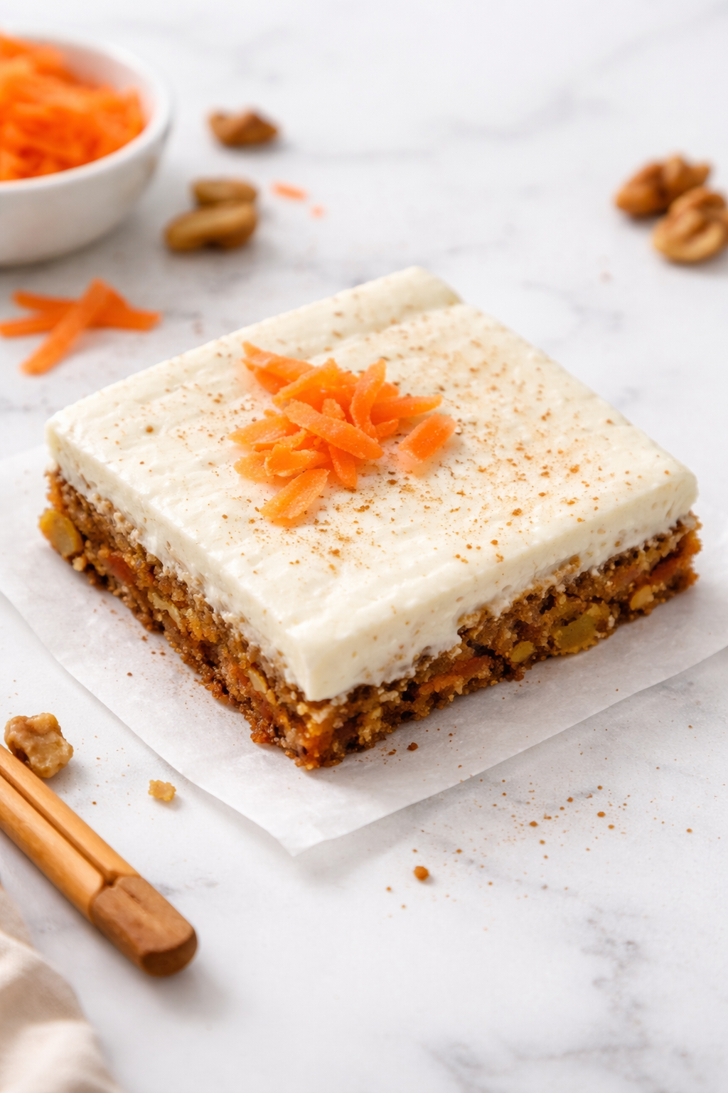 Creamy Carrot Cake Cheesecake Bars