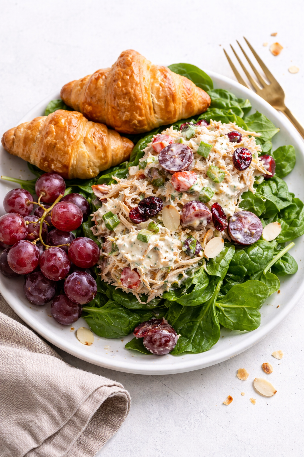Creamy Chicken Salad with Grapes