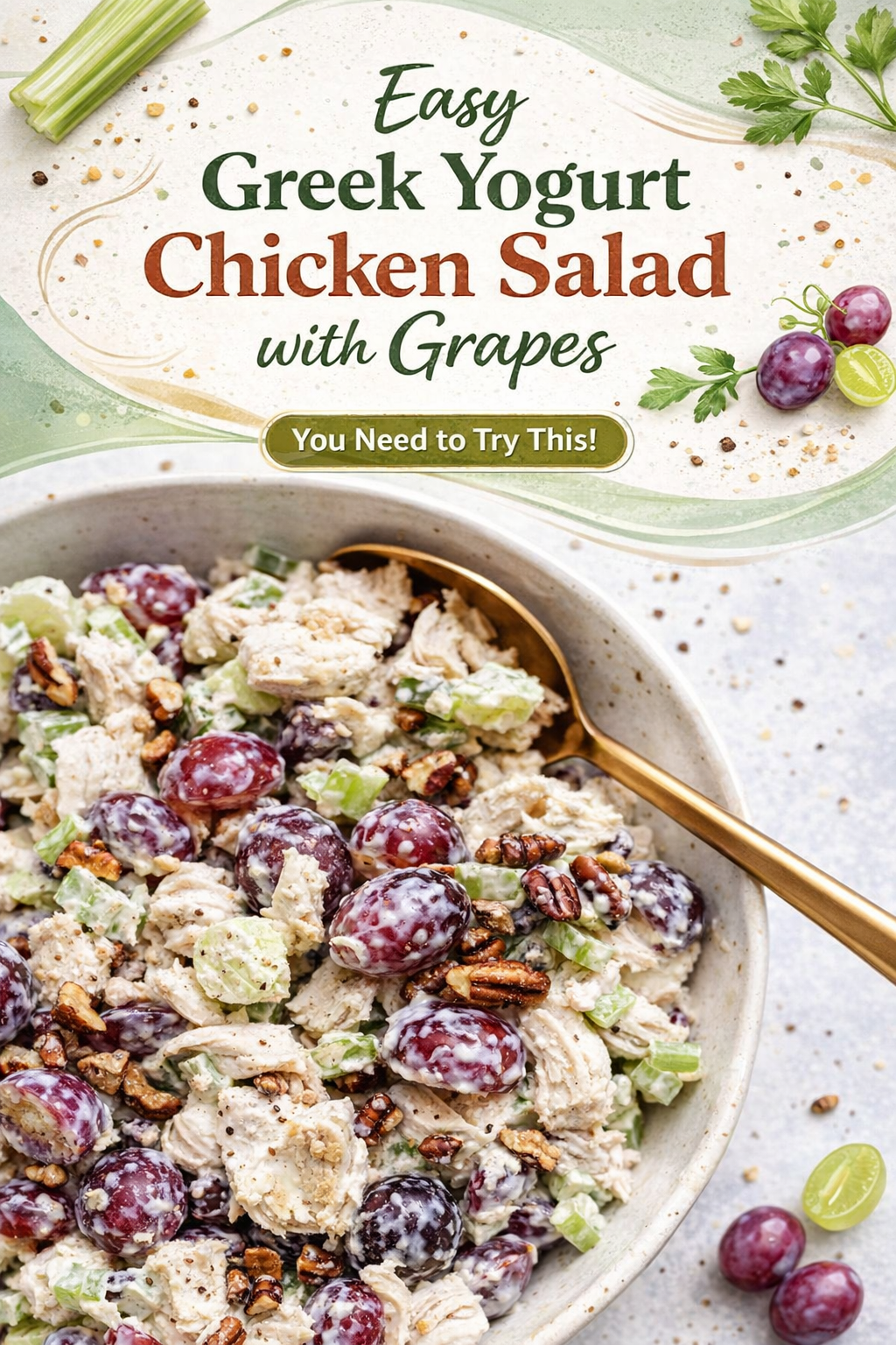 Creamy Chicken Salad with Grapes