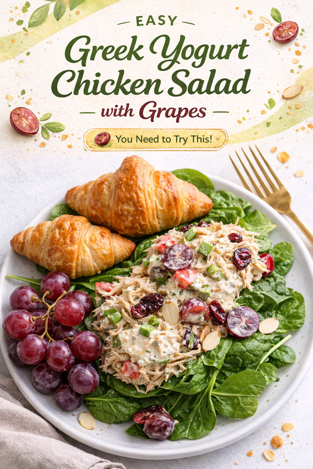 Creamy Chicken Salad with Grapes