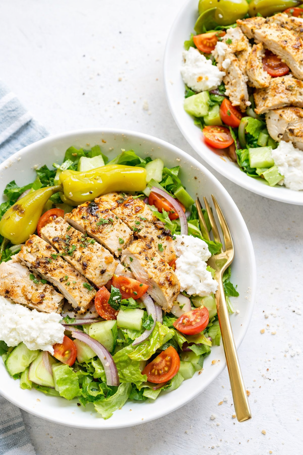 Creamy Feta Greek Chicken Salad
