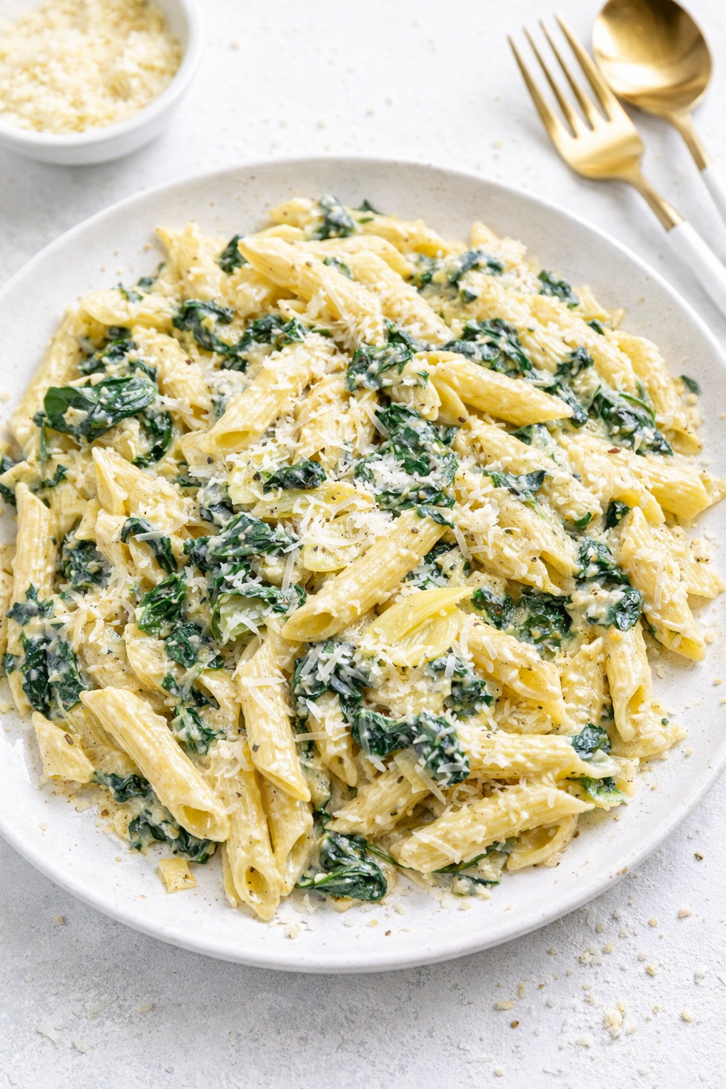 Creamy Spinach Artichoke Pasta in Half an Hour