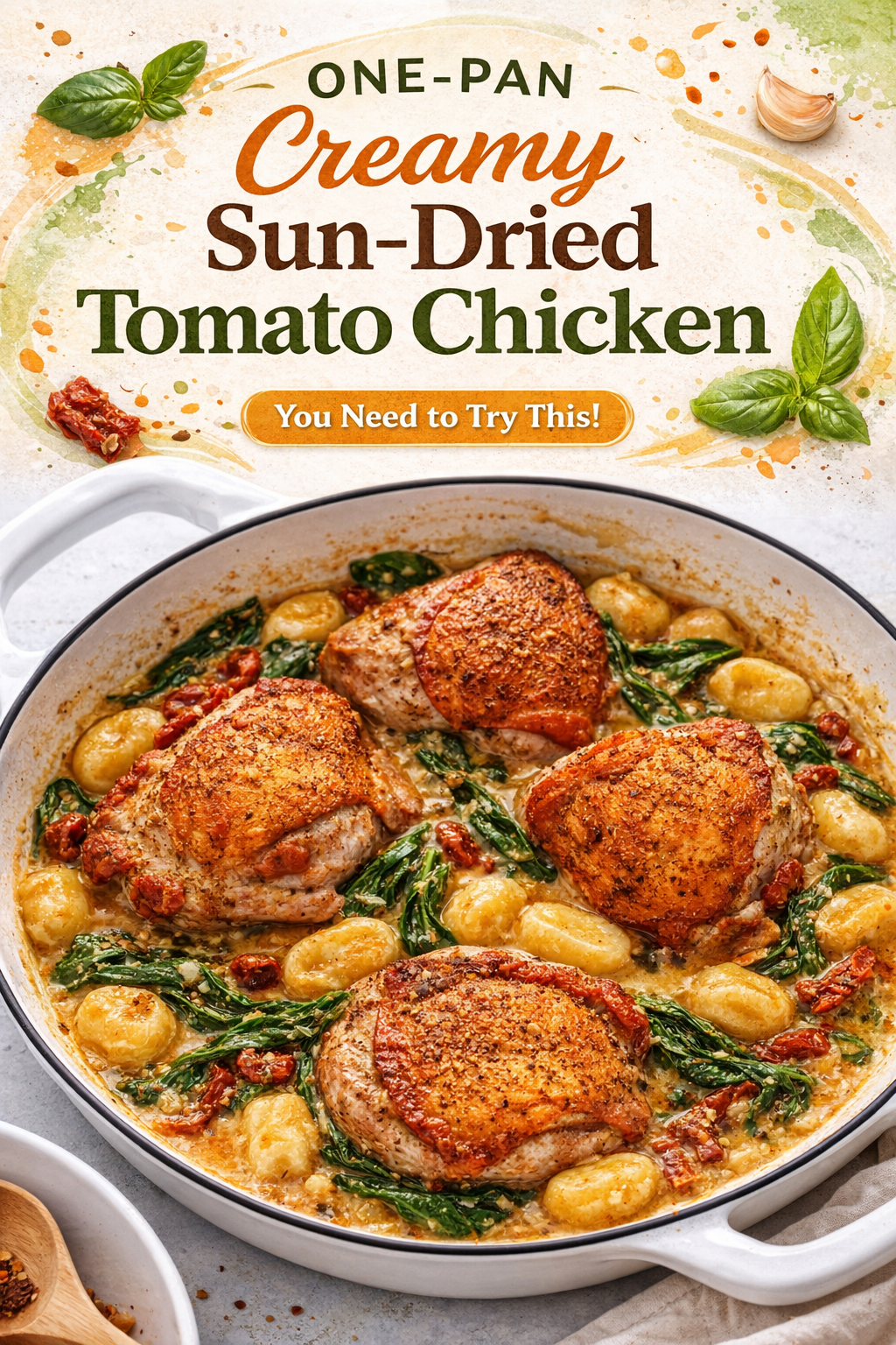 Creamy Sun-Dried Tomato Chicken Skillet