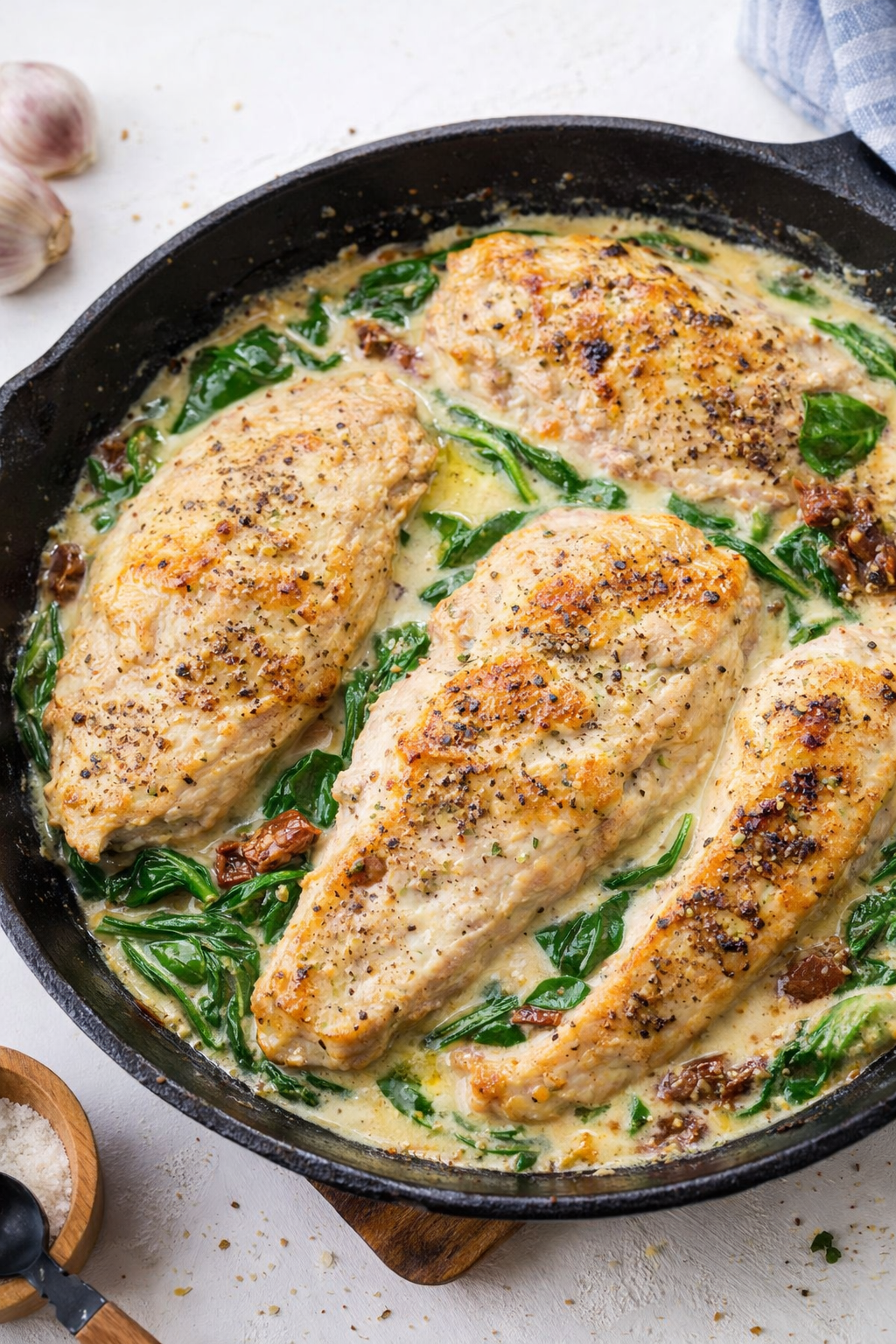 Creamy Tuscan Chicken with Spinach