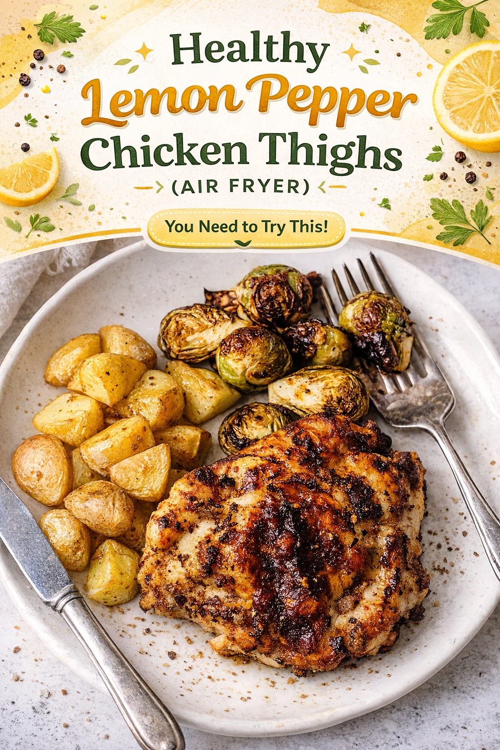 Crispy Air Fryer Lemon Pepper Chicken