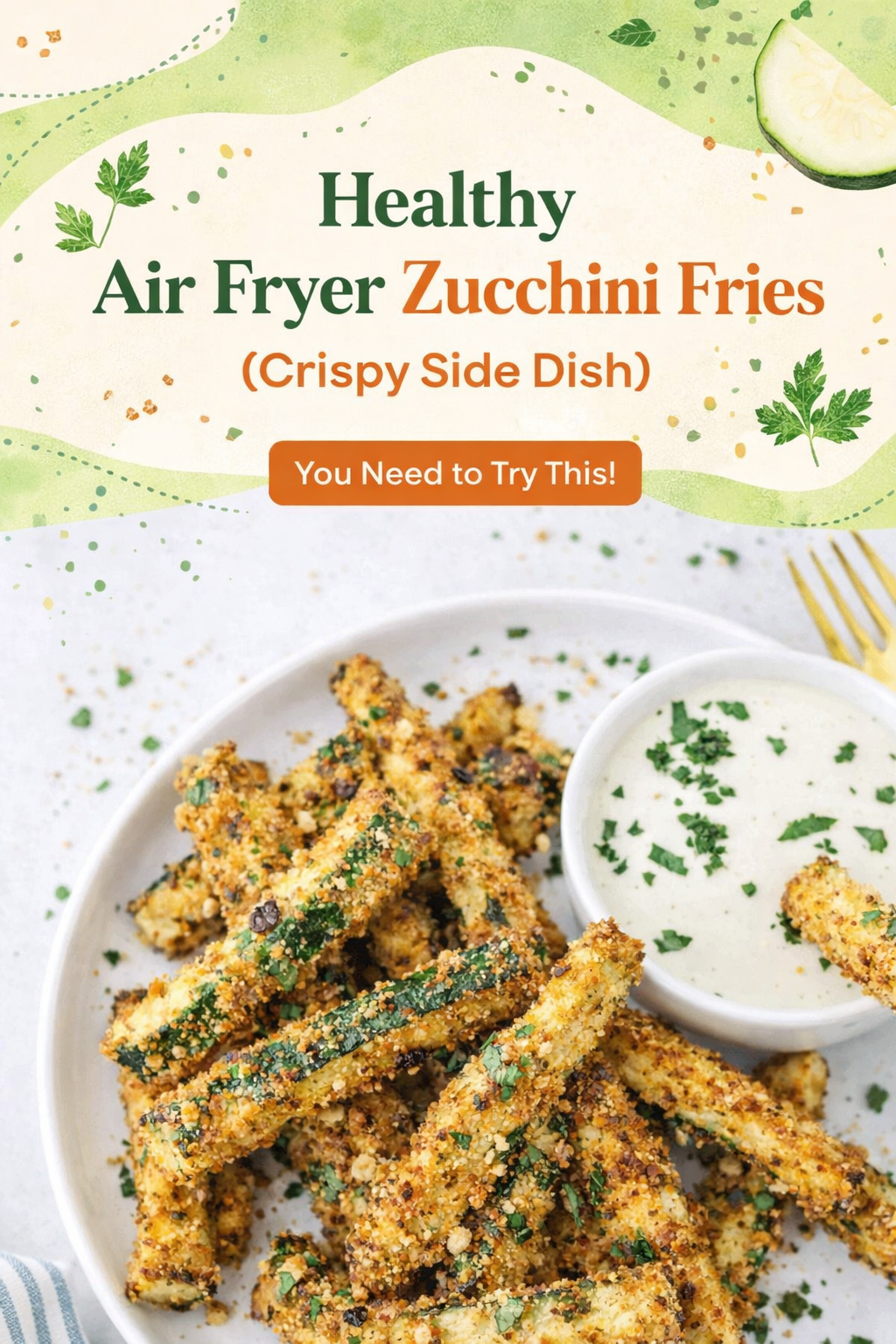 Crispy Air Fryer Zucchini Fries