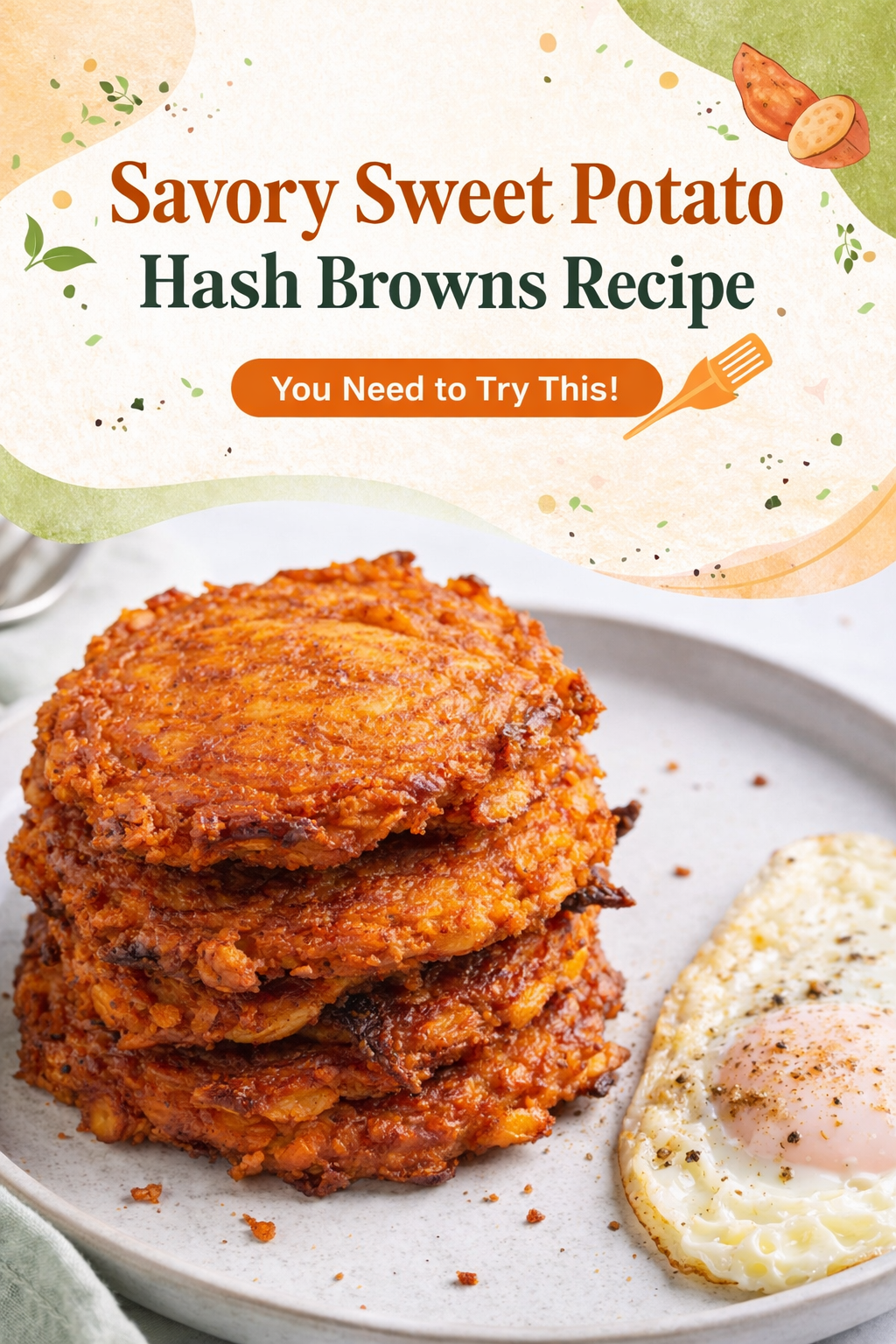 Crispy Sweet Potato Hash Browns