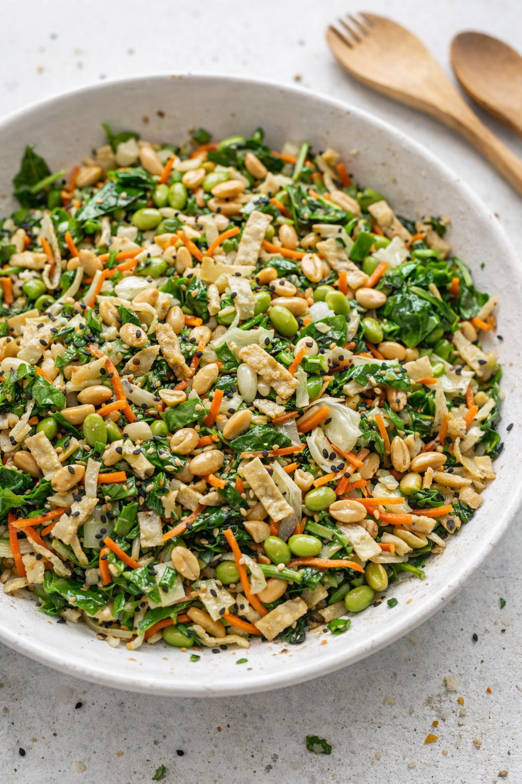 Crunchy Asian Salad with Sesame Dressing
