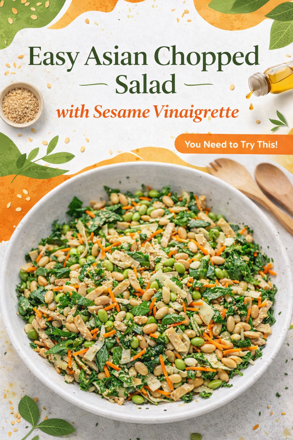 Crunchy Asian Salad with Sesame Dressing