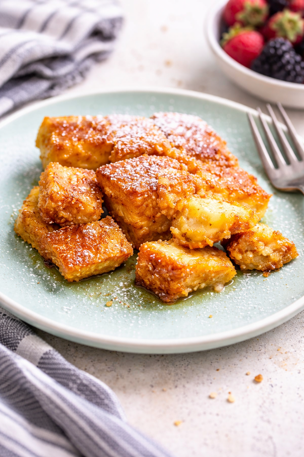 Custard Soaked Oven Baked French Toast