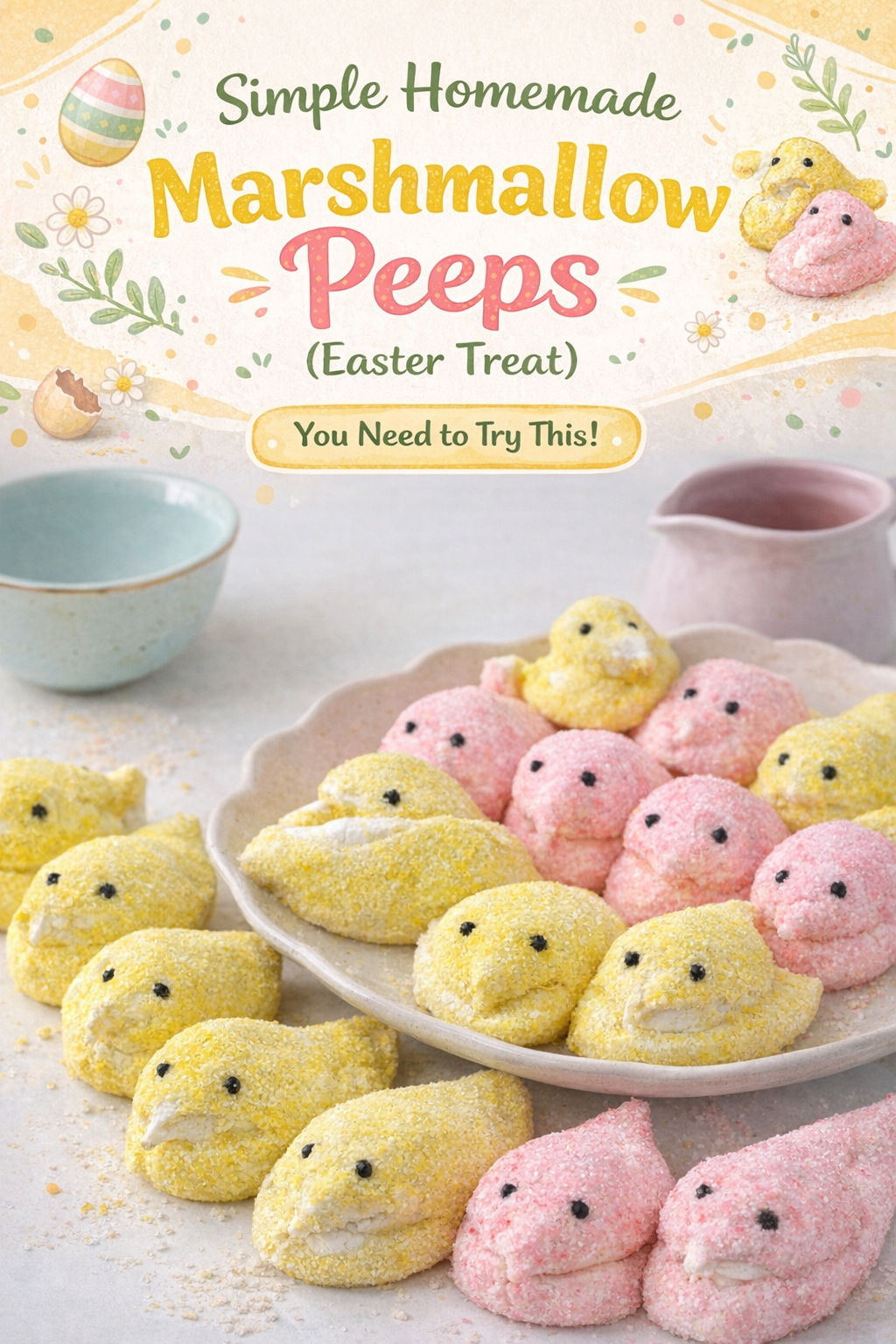 Easter Marshmallows Made at Home