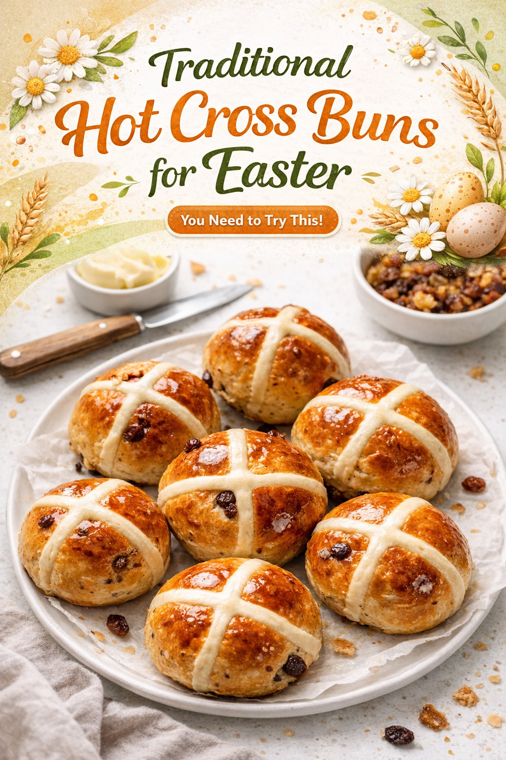 Easter Spiced Fruit Buns