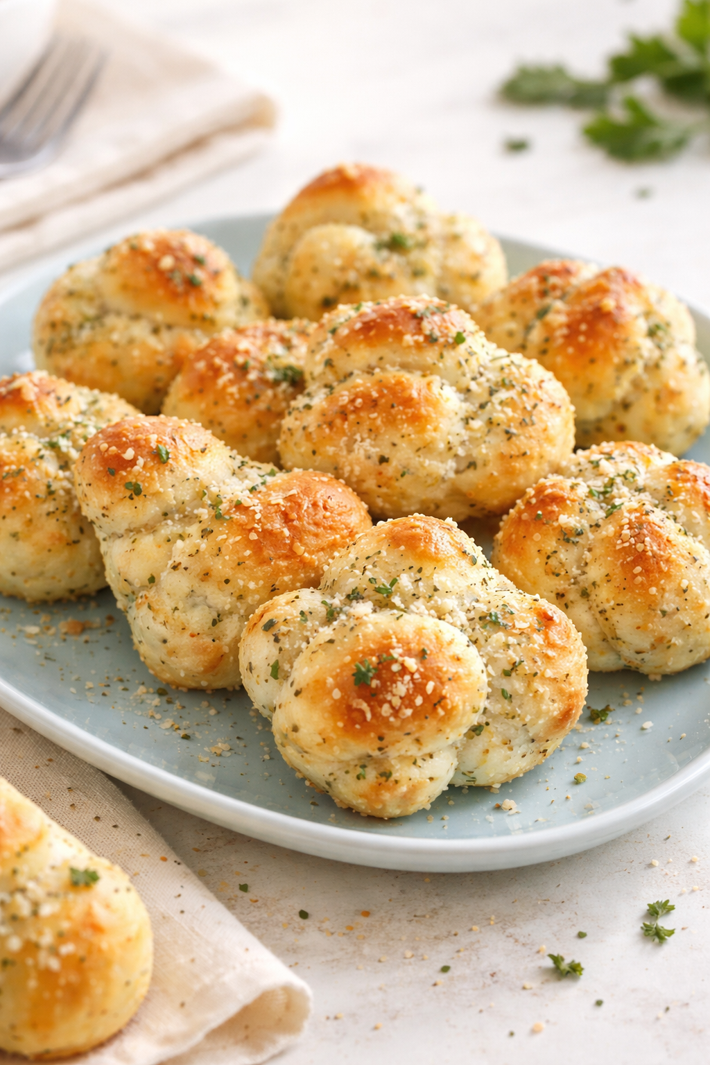 Easy Homemade Parmesan Garlic Knots