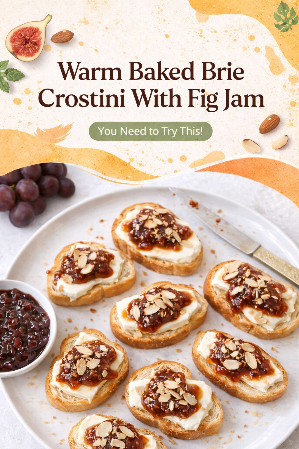 Fig and Brie Crostini Bites