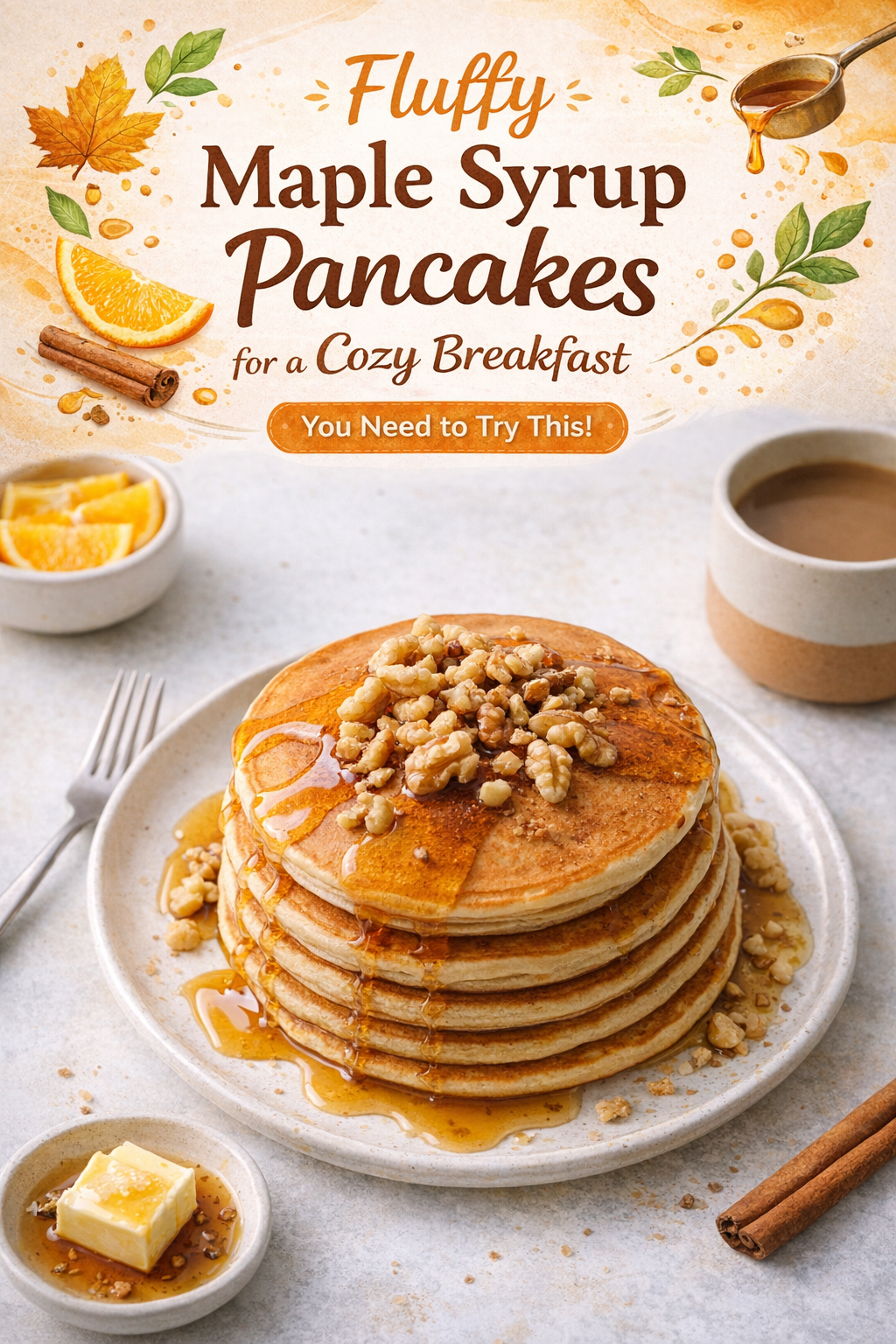 Fluffy Maple Pancakes for a Cozy Morning