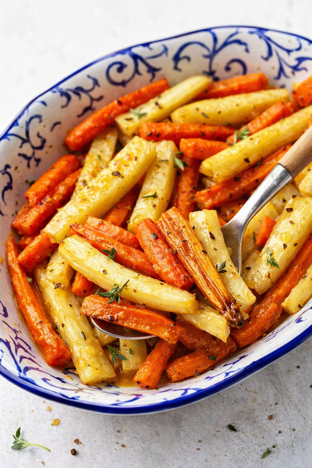Glazed Honey Roasted Root Vegetables