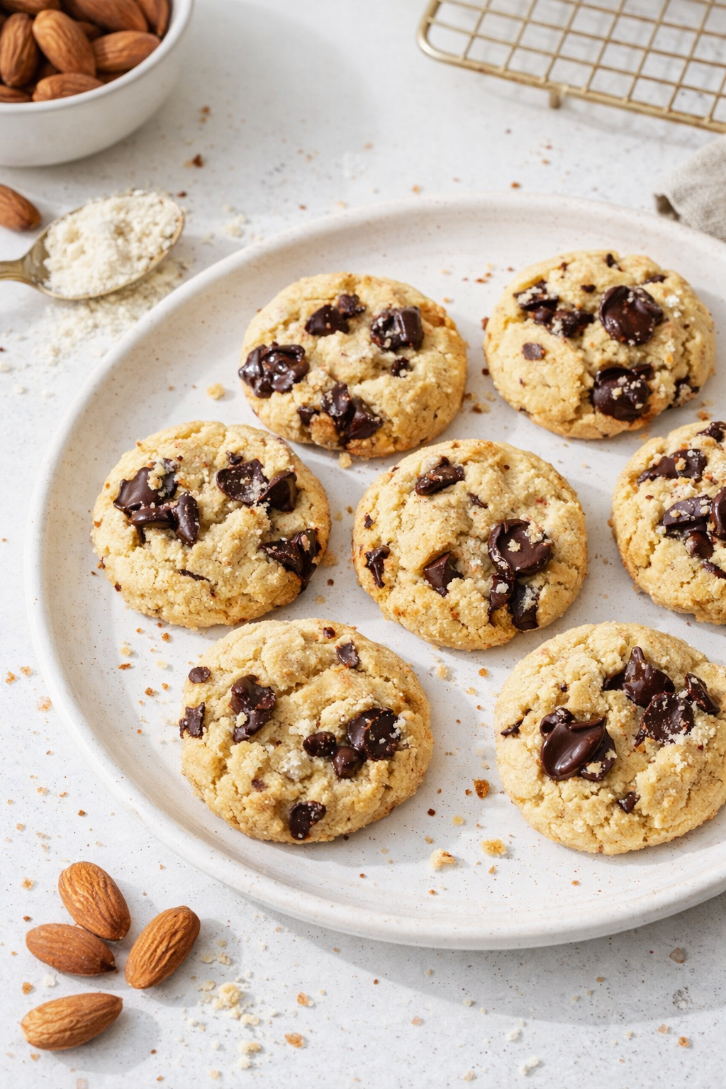 Gluten-Free Almond Chocolate Chip Cookies