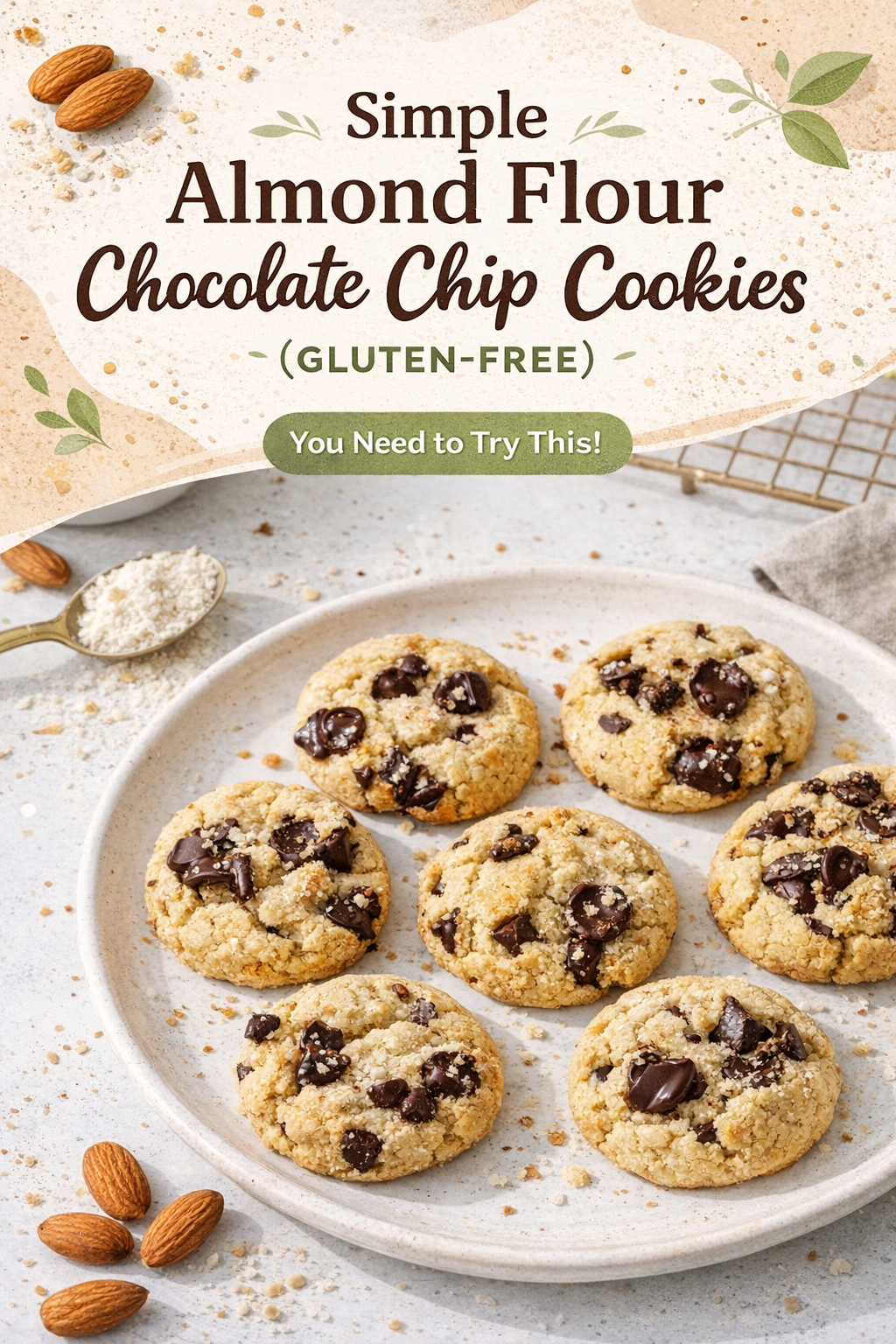 Gluten-Free Almond Chocolate Chip Cookies