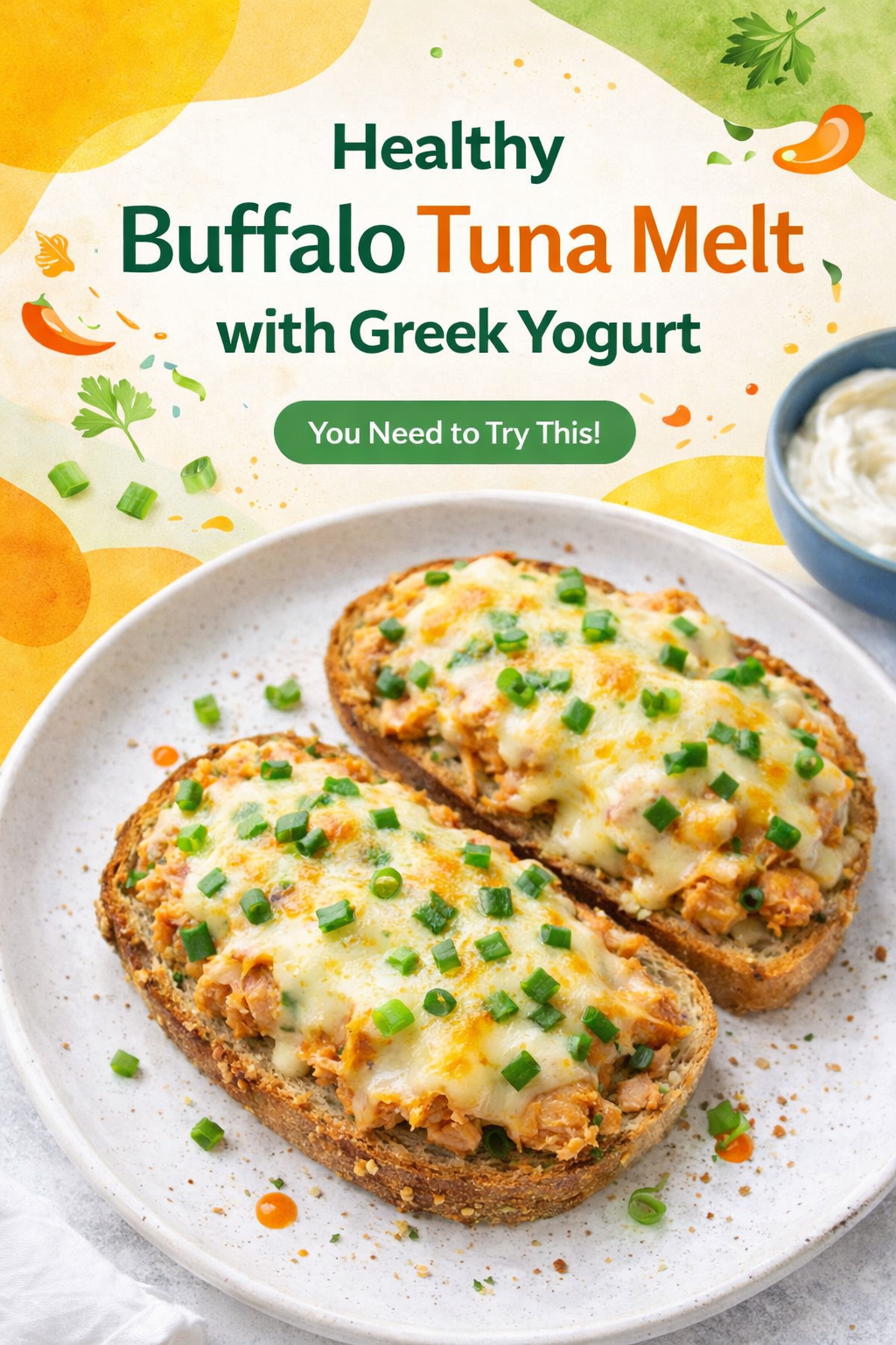 Greek Yogurt Buffalo Tuna Melt