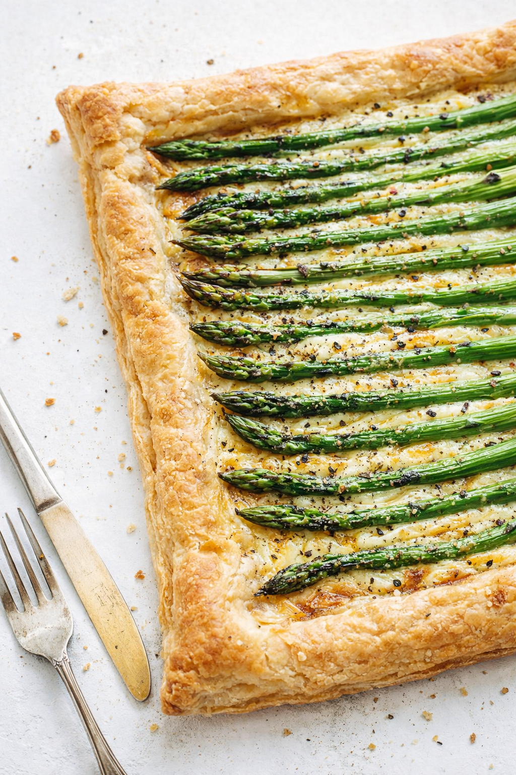 Gruyere and Asparagus Puff Pastry Tart