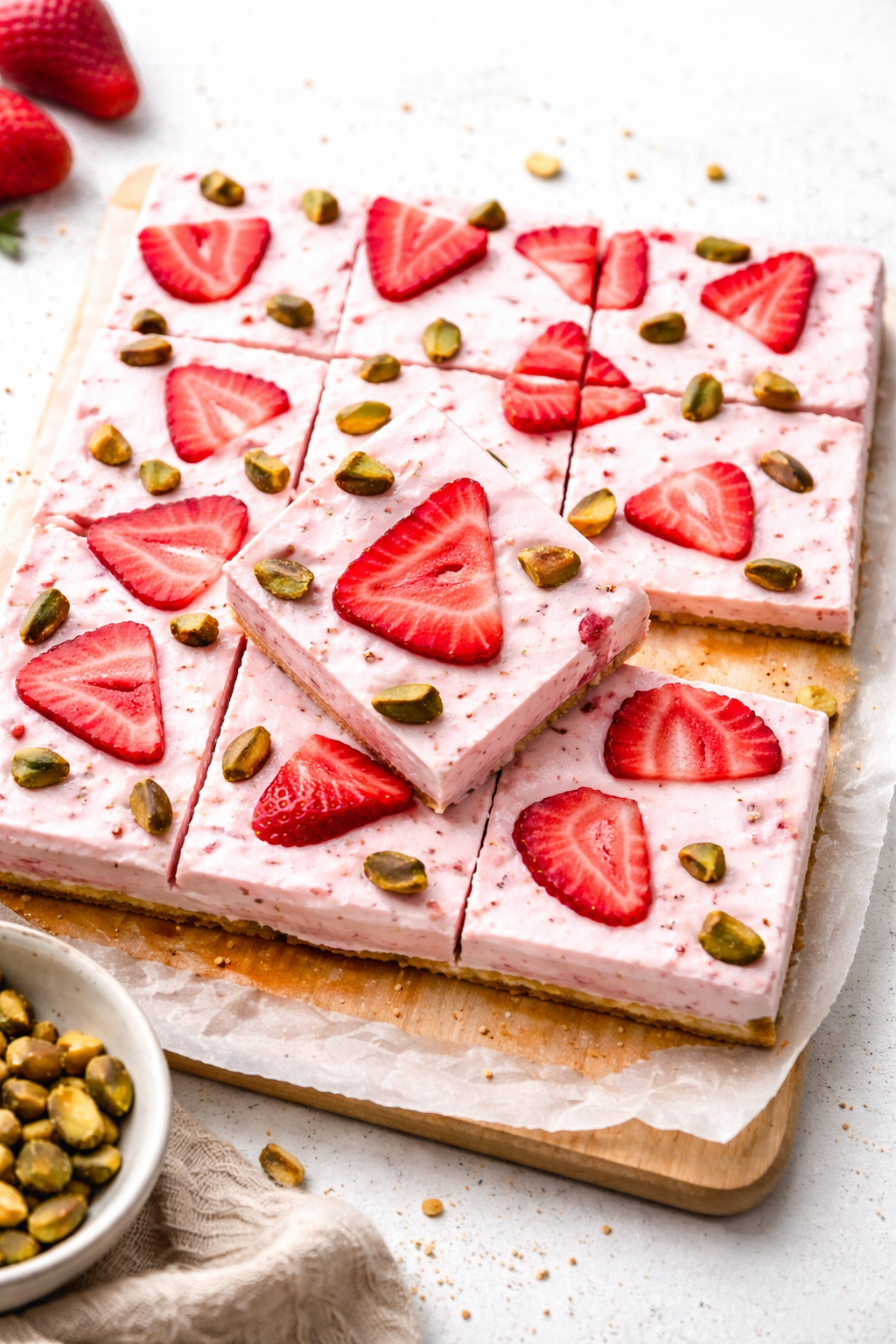 Healthy Strawberry Greek Yogurt Bark