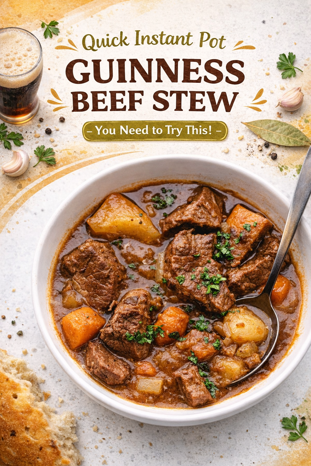 Hearty Guinness Beef Stew in Minutes