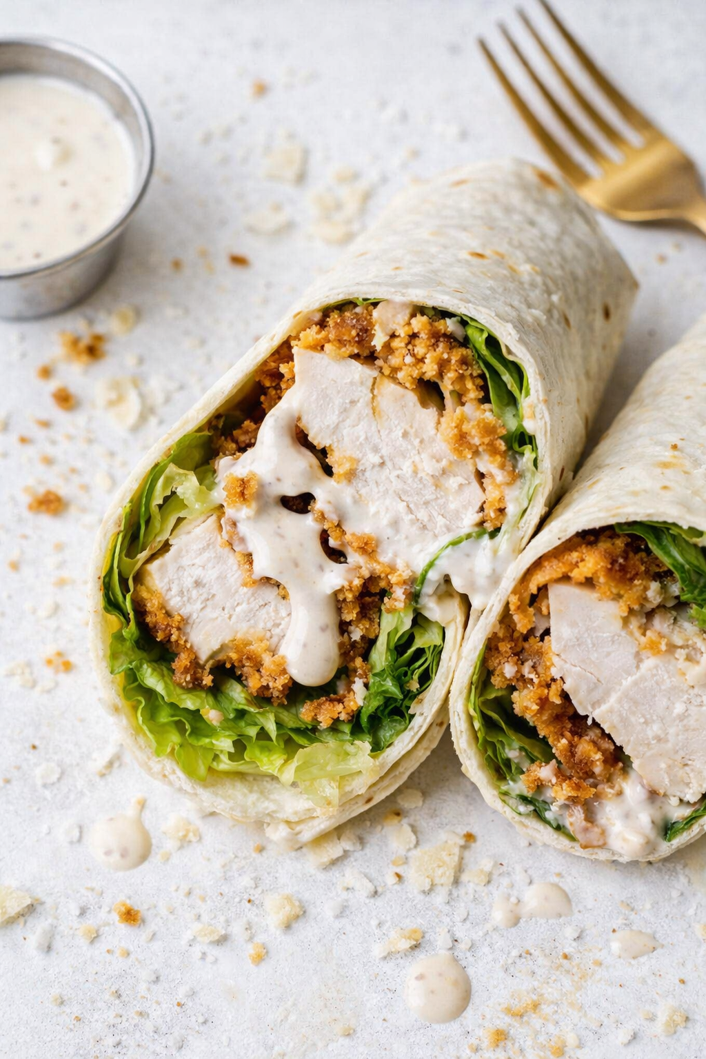 Homemade Chicken Caesar Wrap Recipe