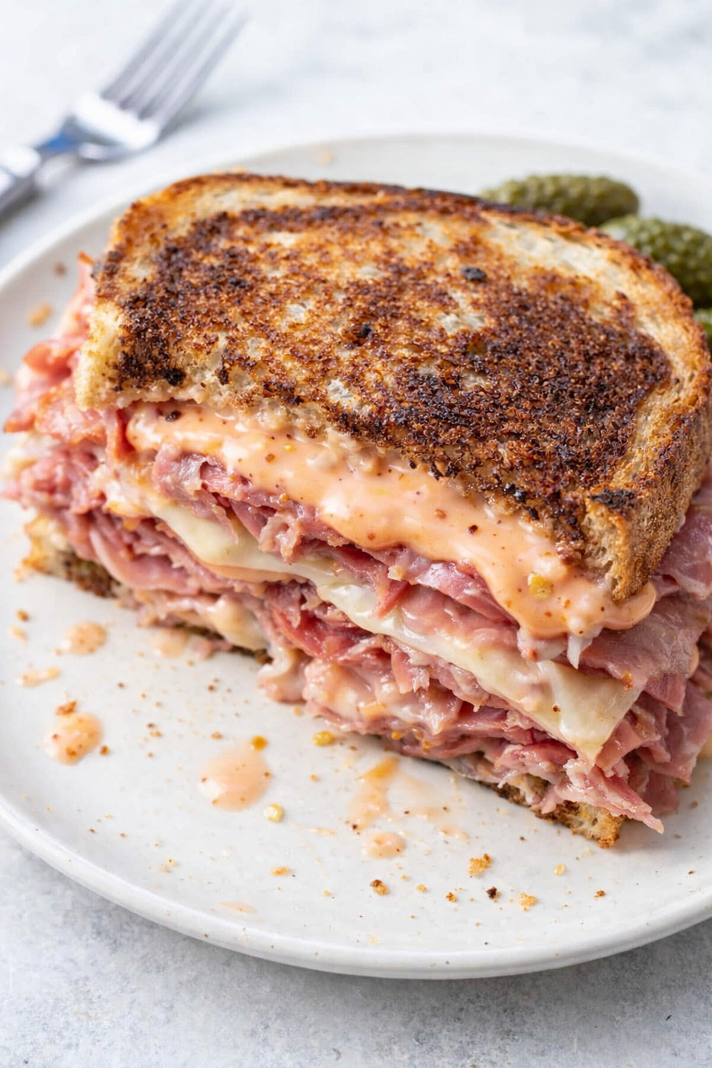 Homemade Russian Dressing Reuben Sandwich