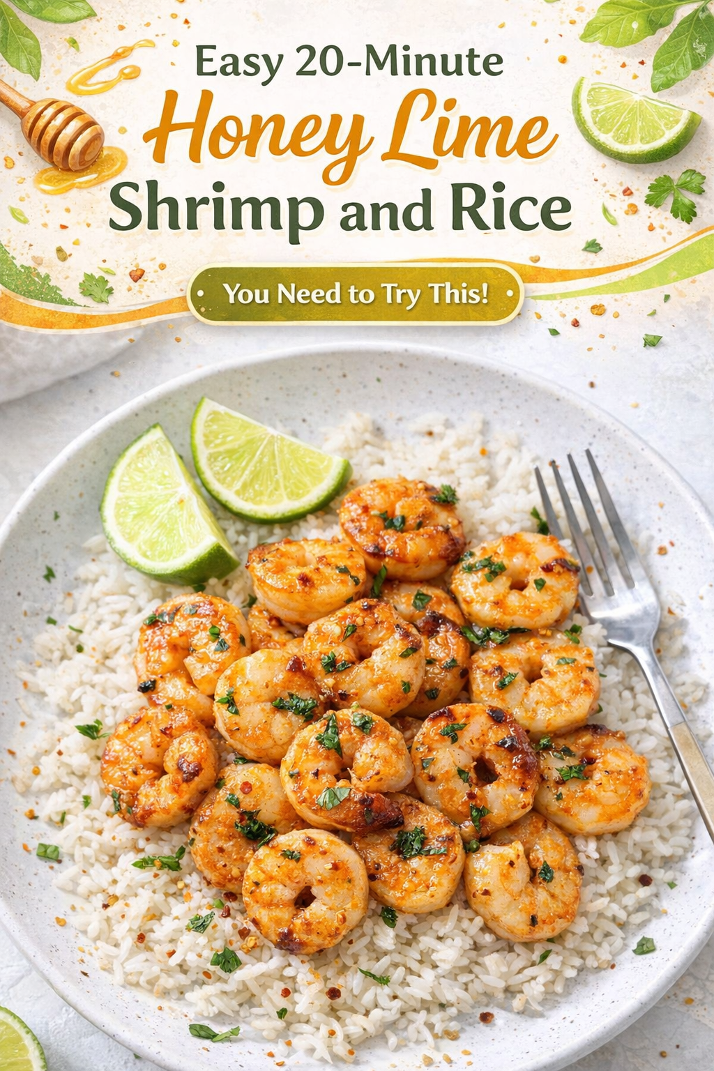 Honey Lime Shrimp with Quick Rice
