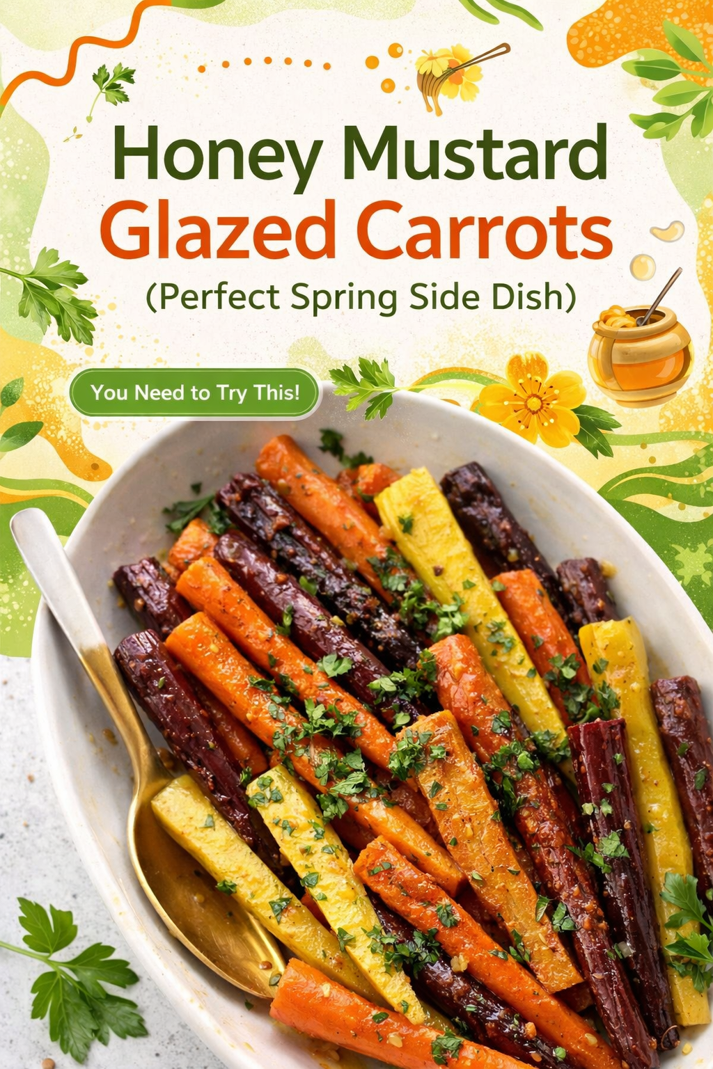 Honey Mustard Glazed Carrots (Perfect Spring Side Dish)