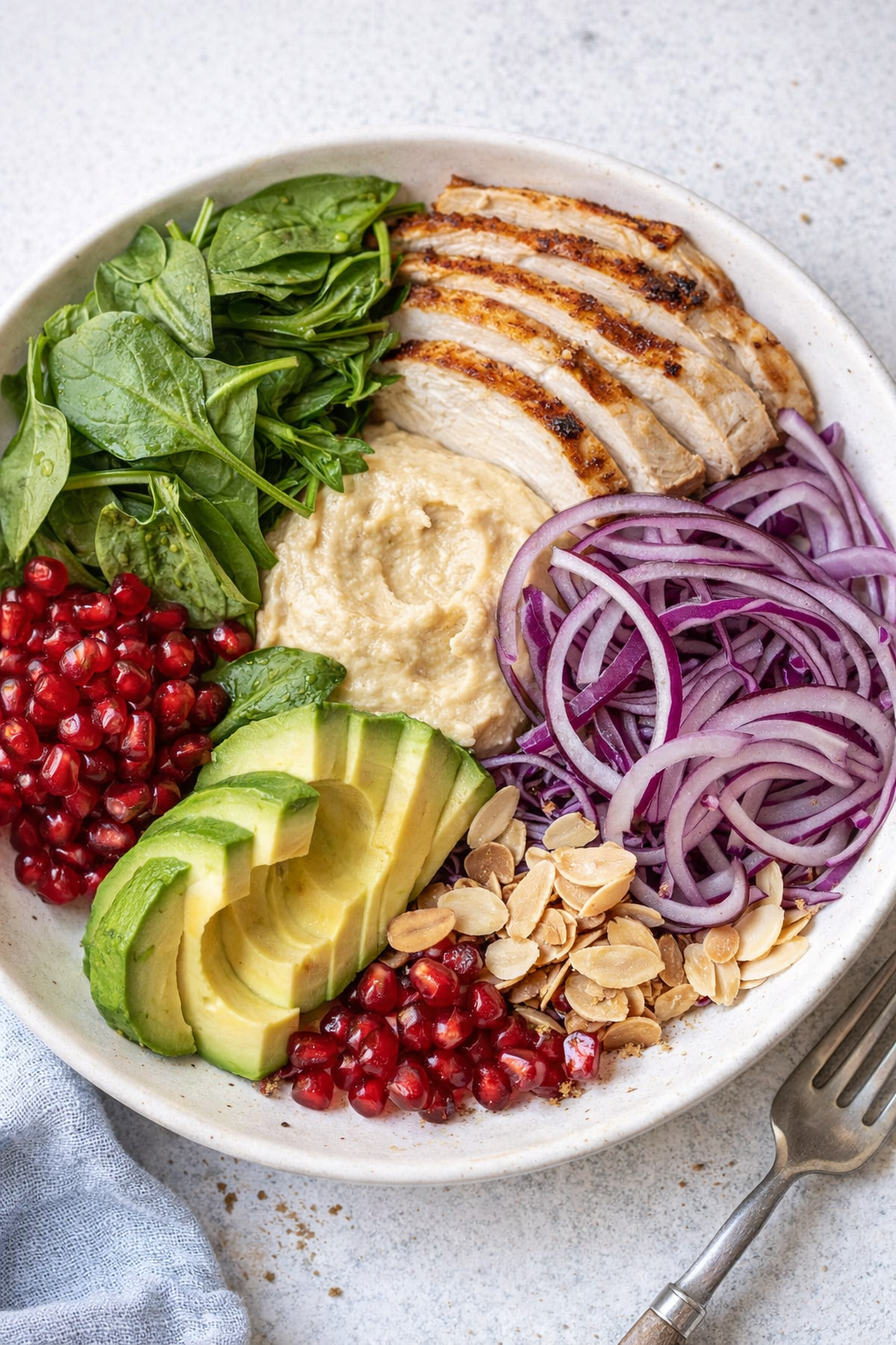 Hummus Chicken Power Bowls