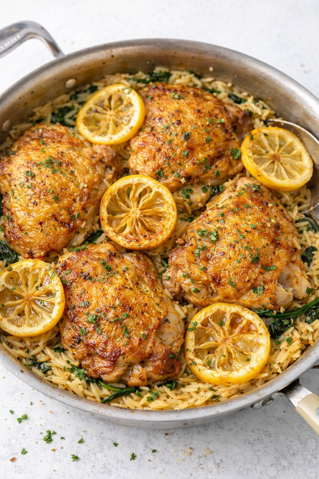 Lemon Garlic Butter Chicken Skillet