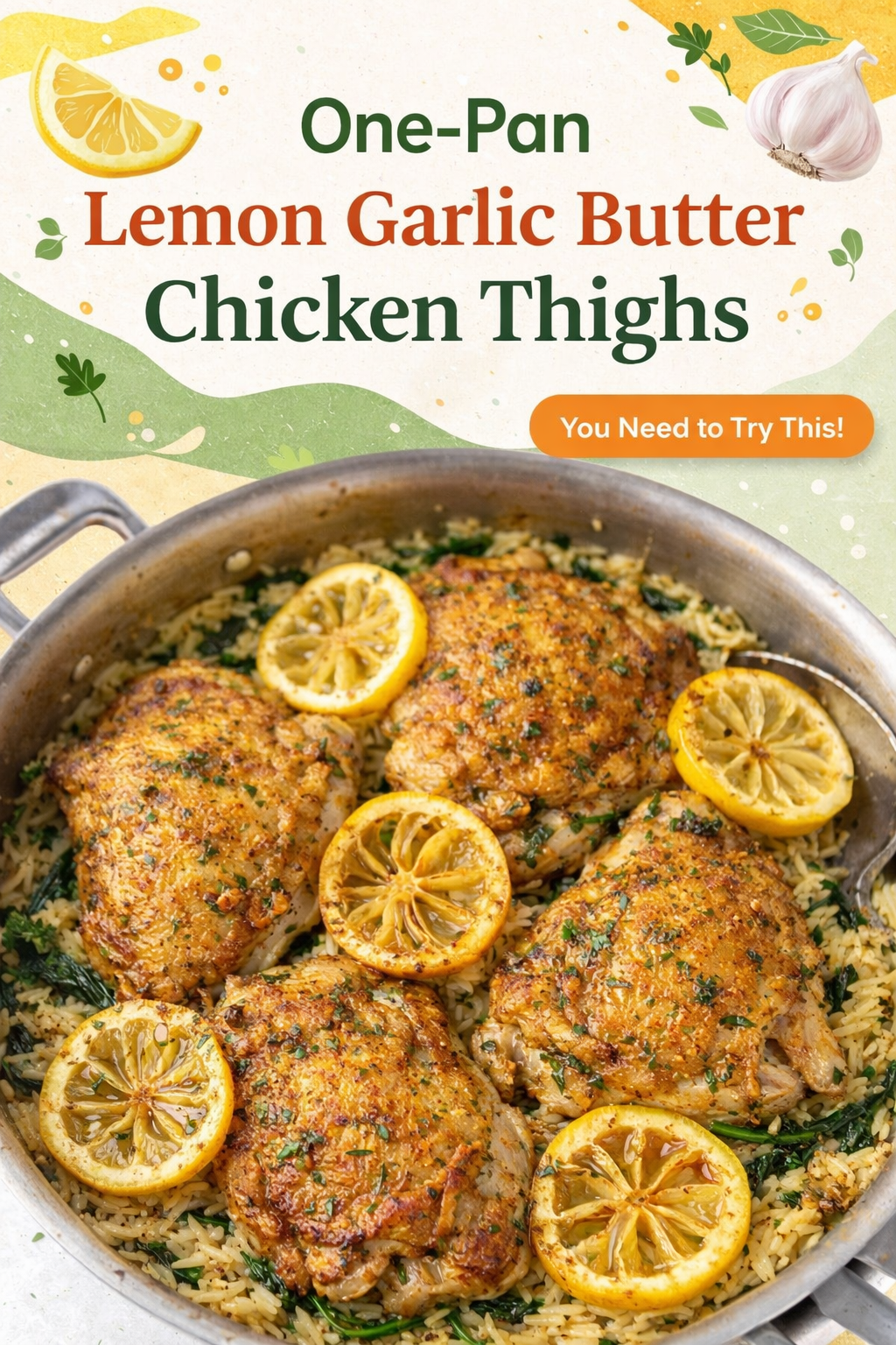 Lemon Garlic Butter Chicken Skillet