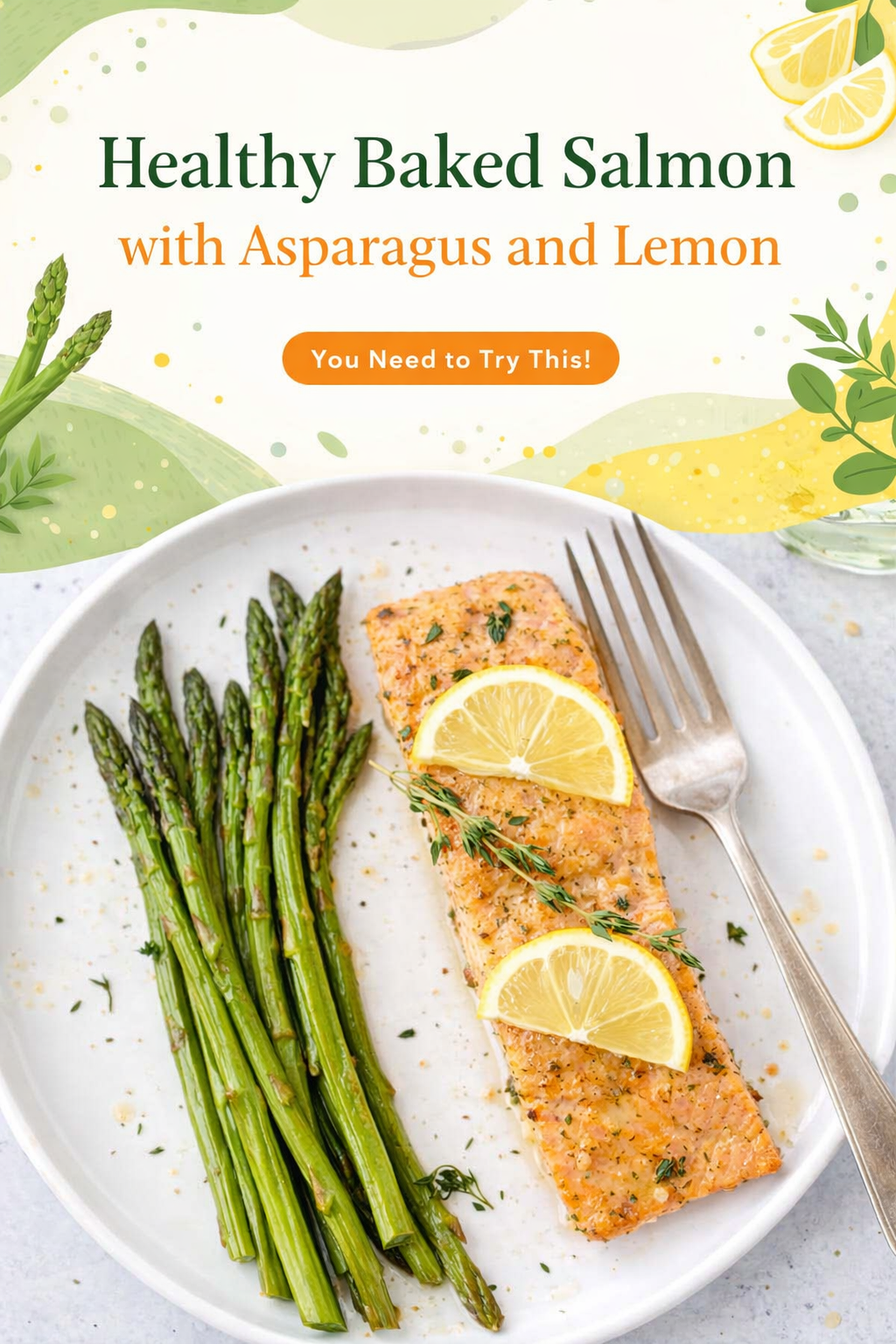 Lemon Herb Salmon with Roasted Asparagus