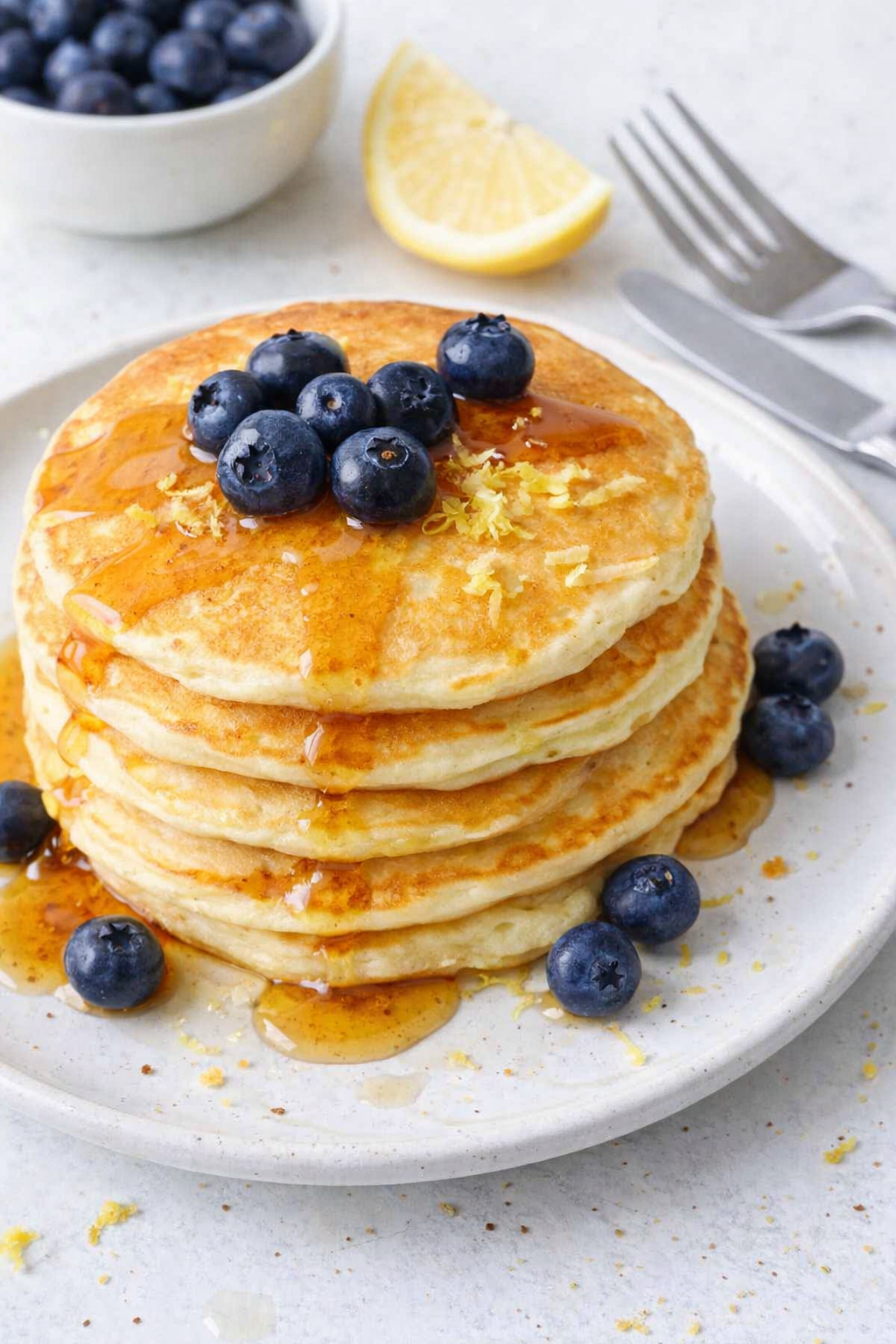 Lemon Ricotta Cloud Pancakes