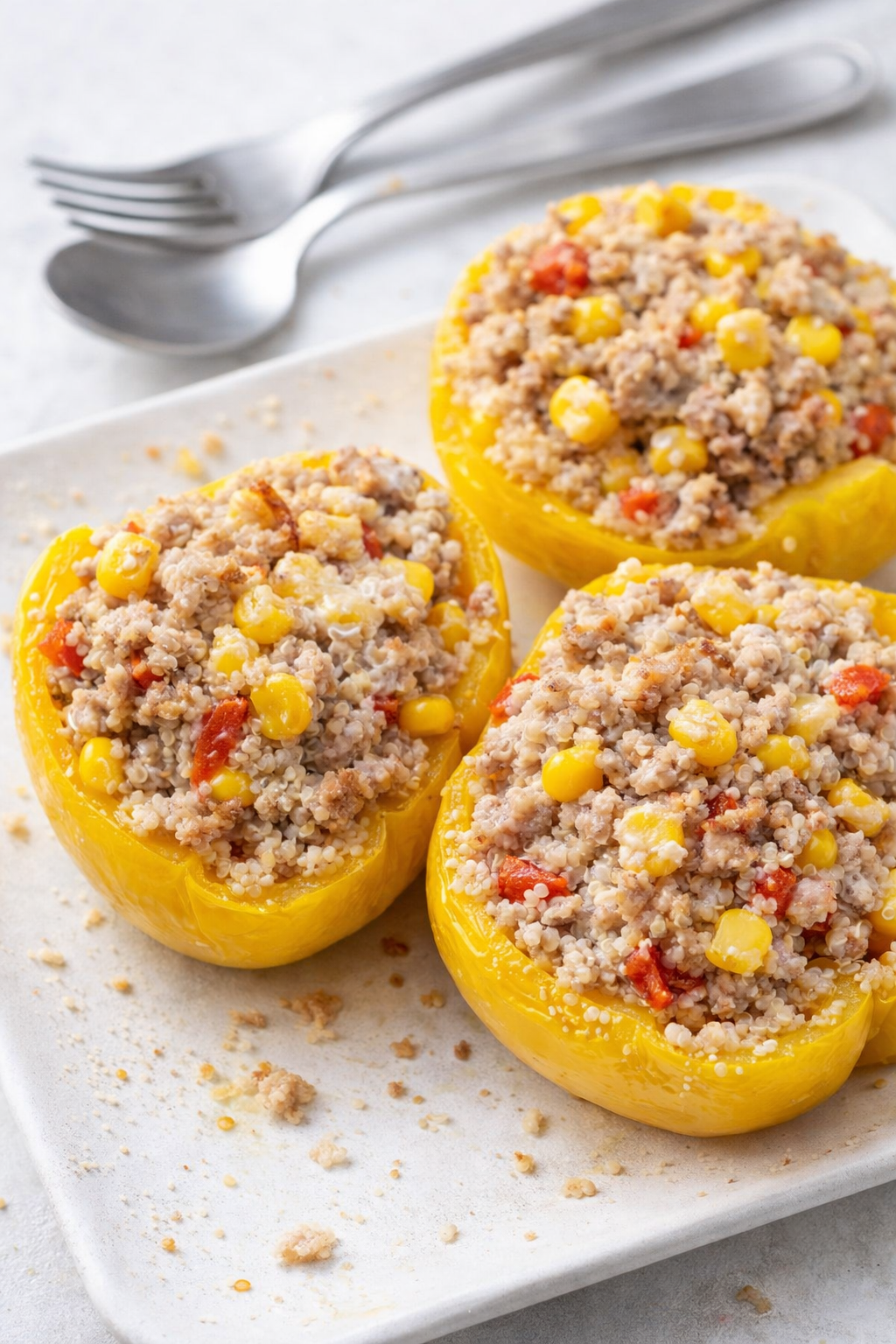 Make Ahead Quinoa Stuffed Bell Peppers