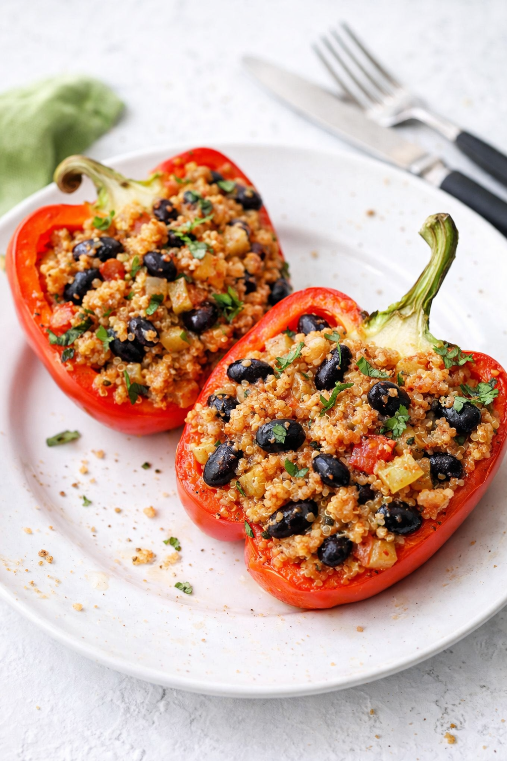 Make Ahead Quinoa Stuffed Peppers